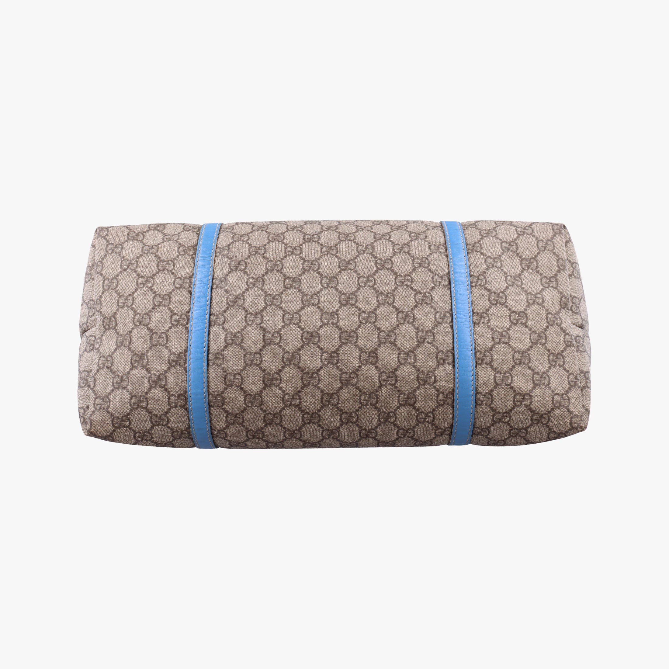 GG Plus GG Supreme beige×blue PVC coated canvas×Leather 197954 G010122080GGプラス GGスプリーム ベージュ×ブルー PVCコーティングキャンバス×レザー 197954 G010122080