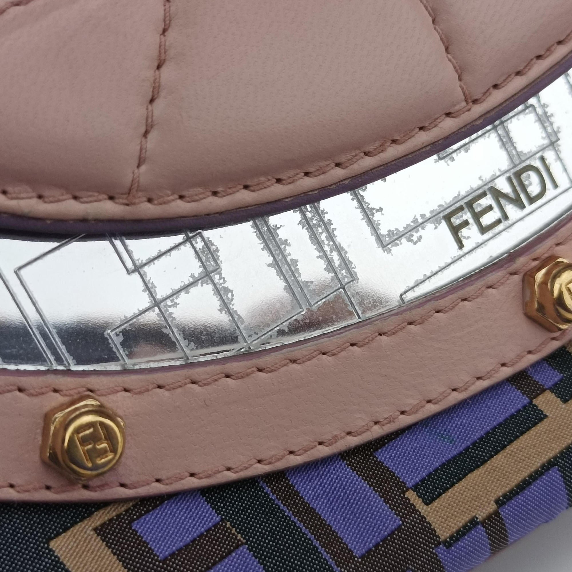 Zucca Vanity Mirror Multicolour nylon×leather 8BN133 2373-8BN133-MGM-049ズッカ バニティミラー マルチカラー ナイロン×レザー 8BN133 2373-8BN133-MGM-049