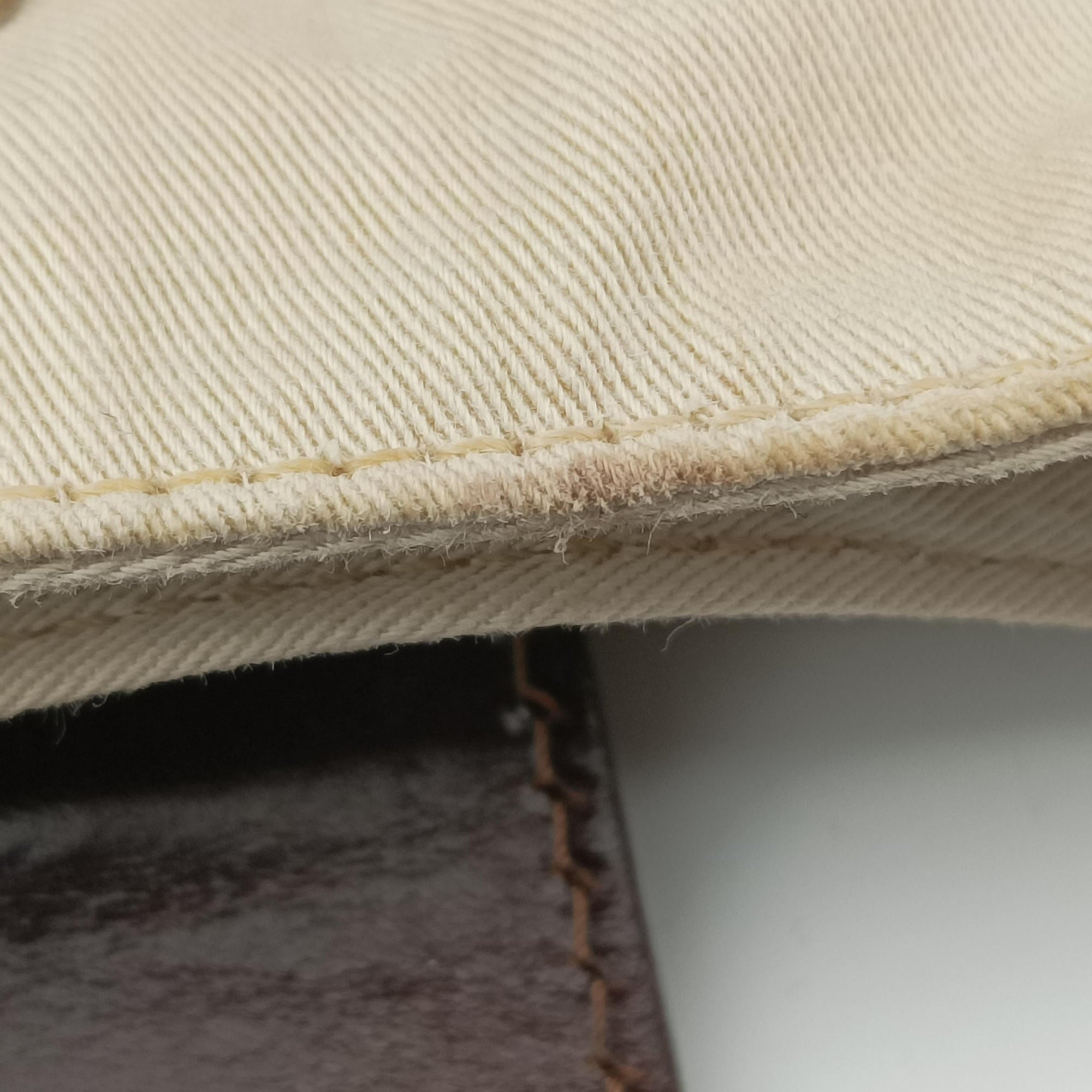 Mini croissants Beige×Brown canvas× leather 26673 2305 26673 008ミニクロワッサン ベージュ×ブラウン キャンバス× レザー 26673 2305 26673 008