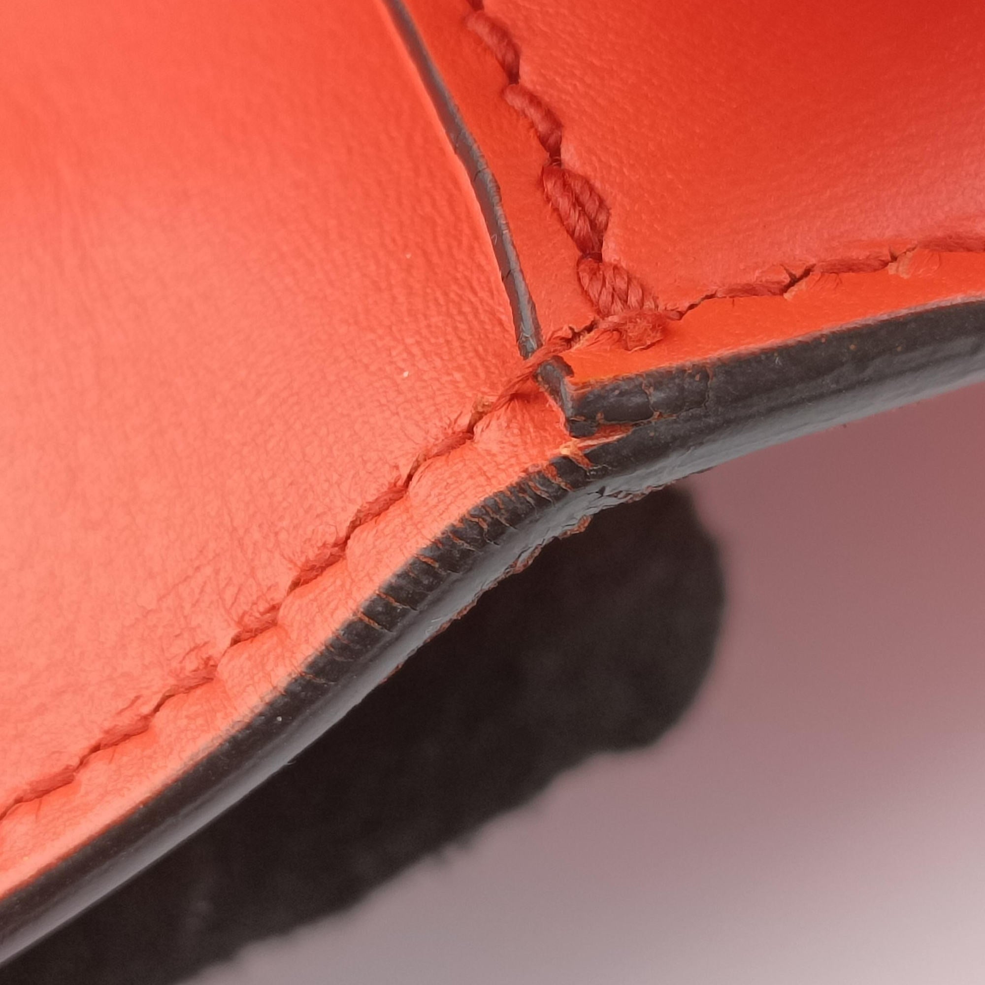 Sylvie Orange x Red x Black Leather 421882 C022242355シルヴィ オレンジ×レッド×ブラック レザー 421882 C022242355