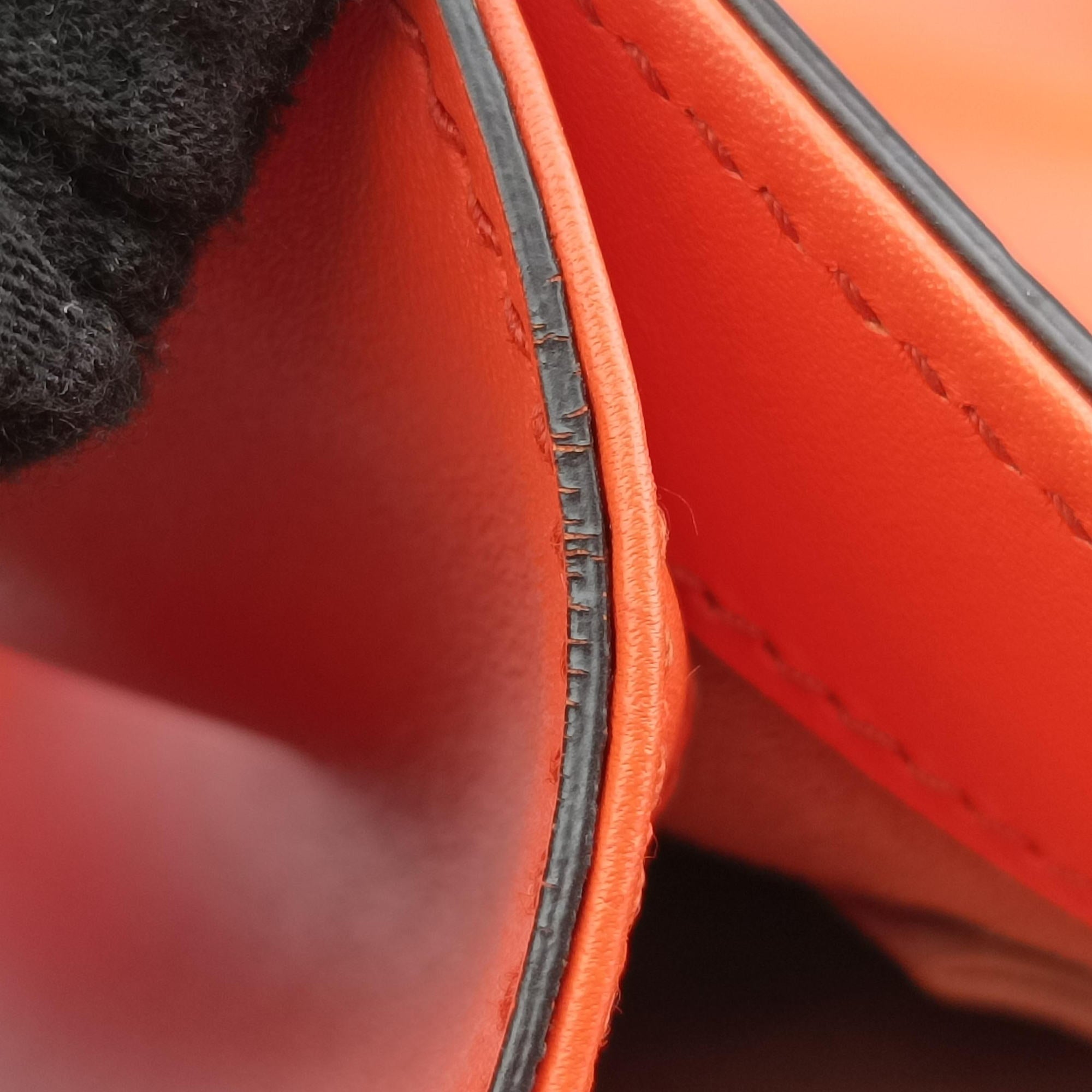 Sylvie Orange x Red x Black Leather 421882 C022242355シルヴィ オレンジ×レッド×ブラック レザー 421882 C022242355