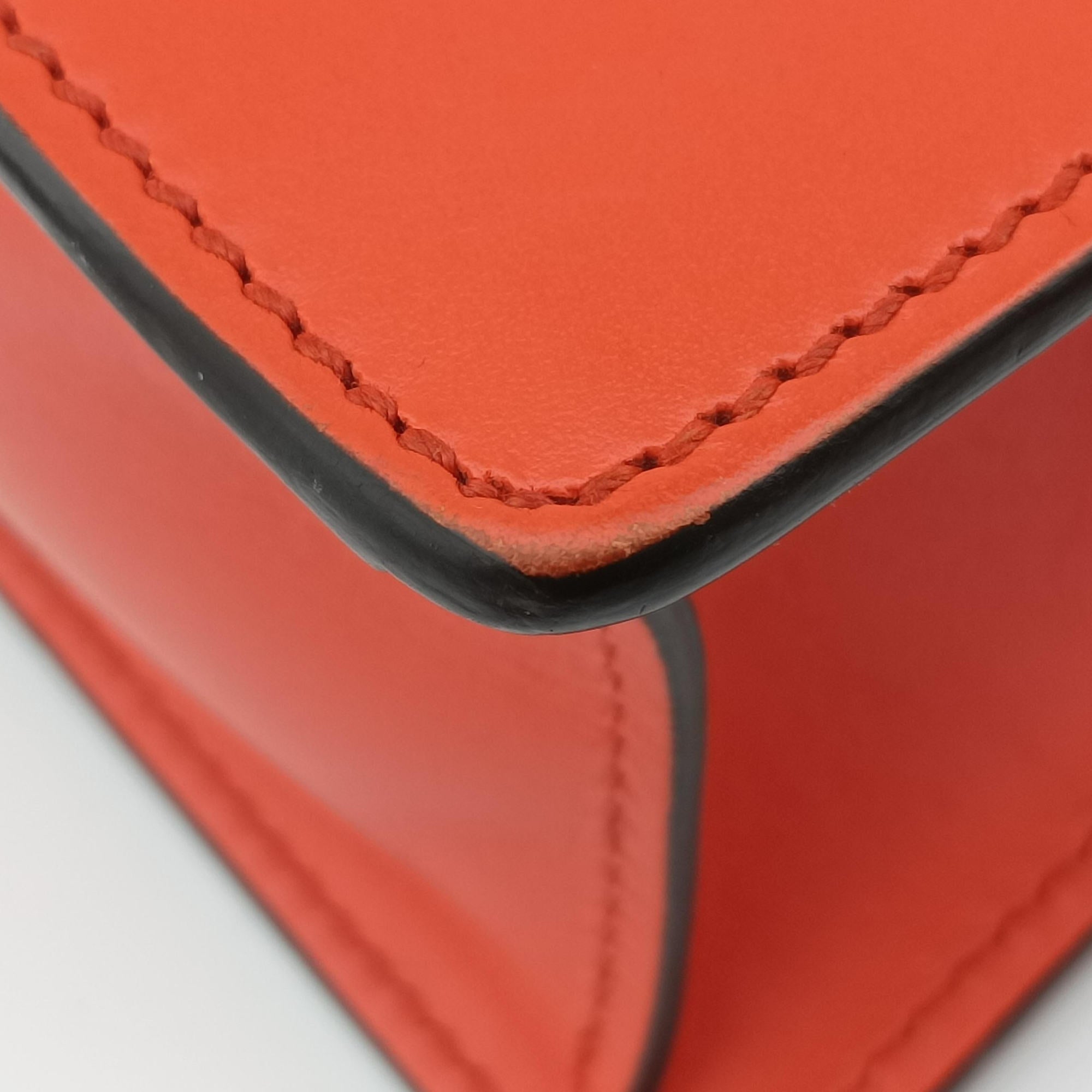 Sylvie Orange x Red x Black Leather 421882 C022242355シルヴィ オレンジ×レッド×ブラック レザー 421882 C022242355