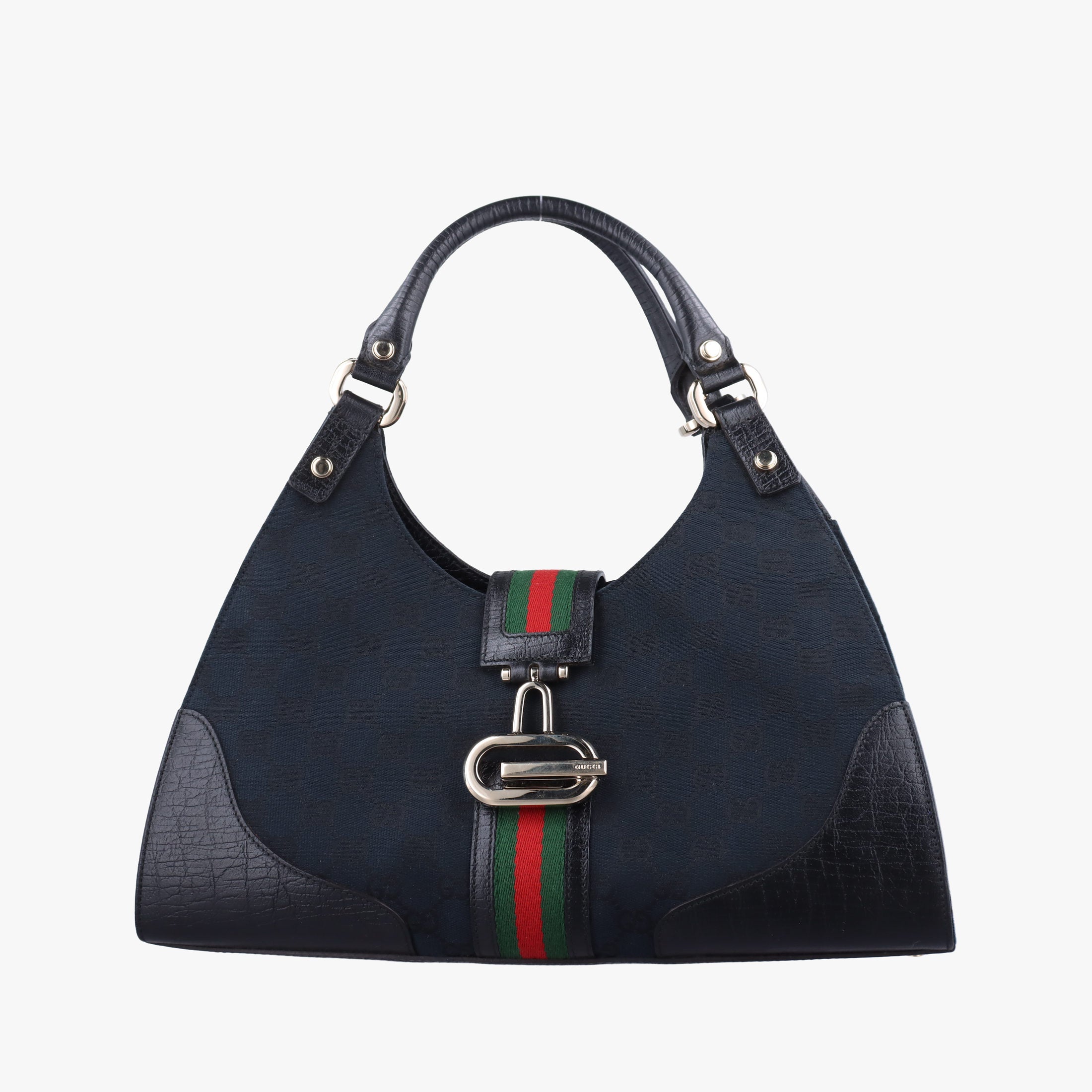 Junco Sherry Line Black x Red x Green canvas×leather 130995 ジュンコ シェリー ライン ブラック×レッド×グリーン キャンバス×レザー 130995