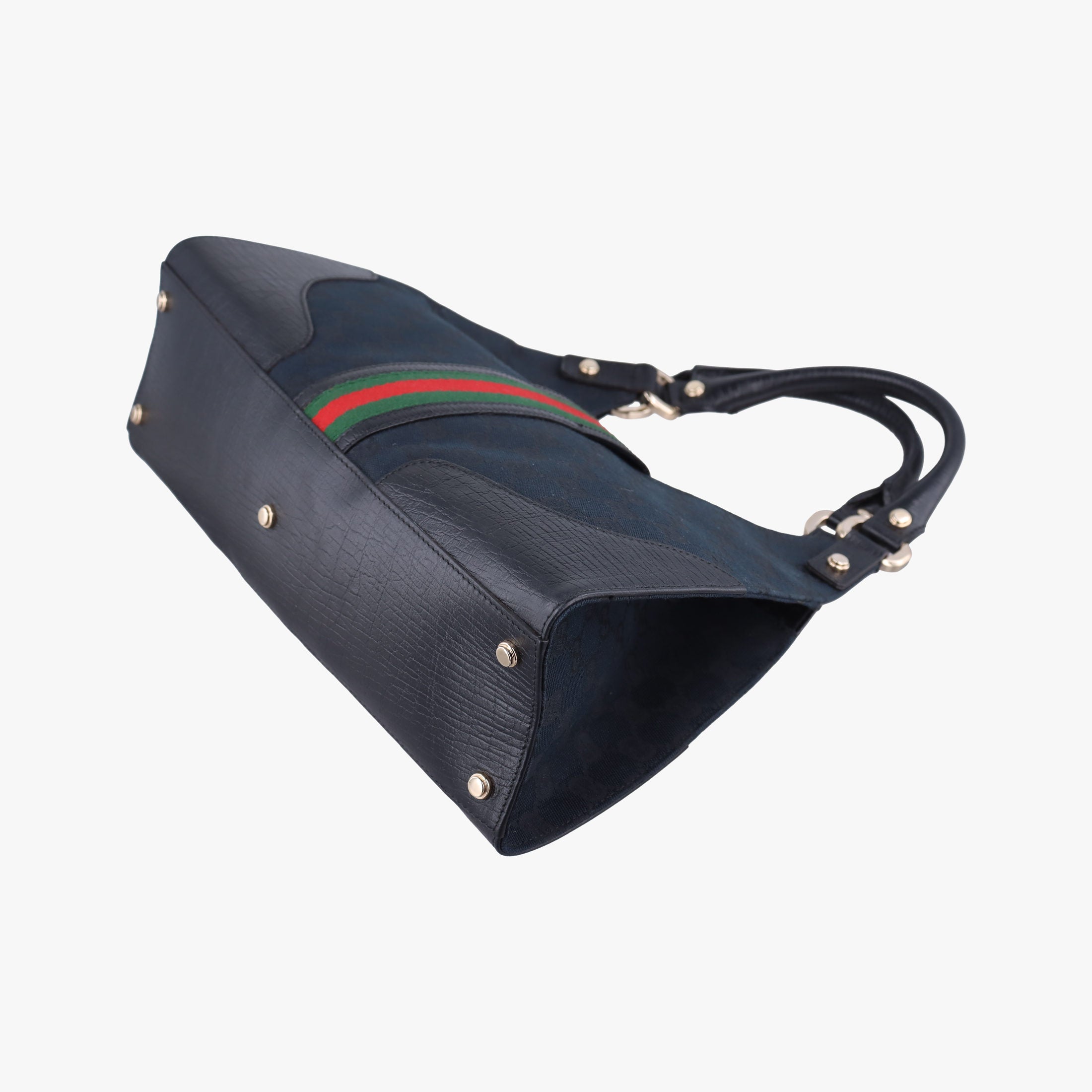 Junco Sherry Line Black x Red x Green canvas×leather 130995 ジュンコ シェリー ライン ブラック×レッド×グリーン キャンバス×レザー 130995