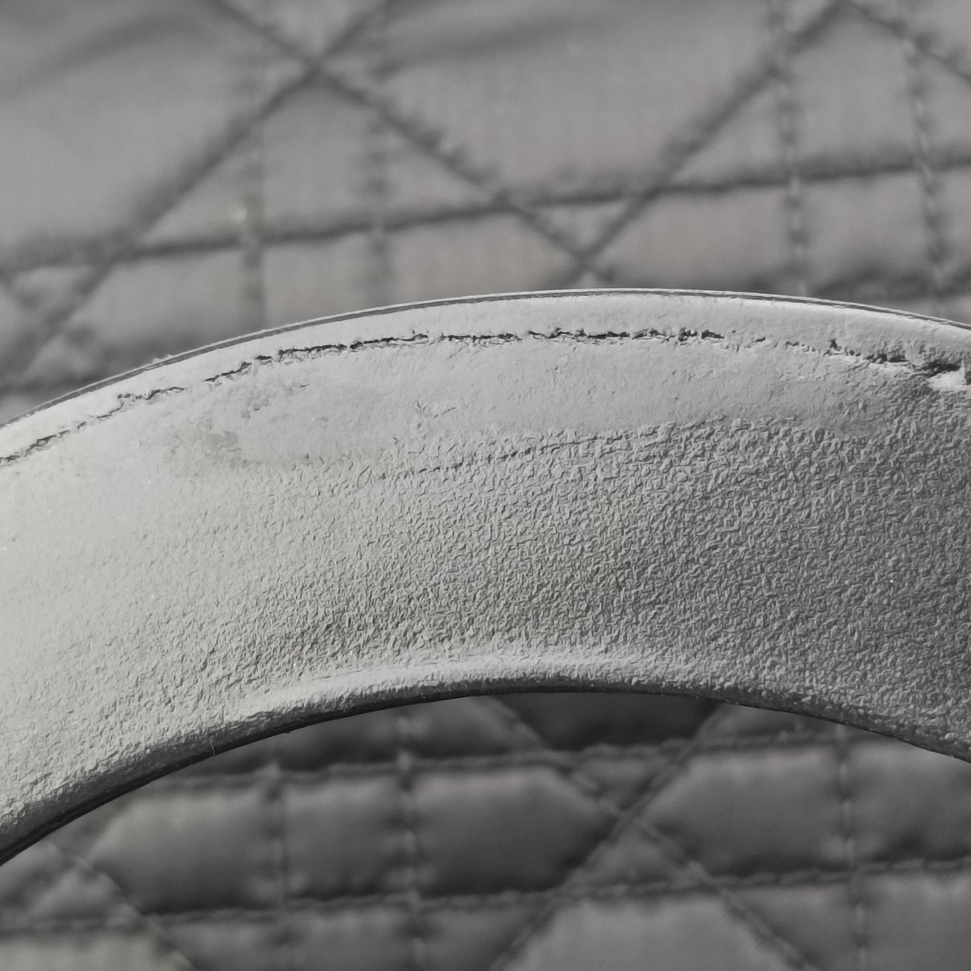 Lady Dior Black Nylon×lambskin 06-RU-1007レディディオール ブラック ナイロン×ラムスキン 06-RU-1007