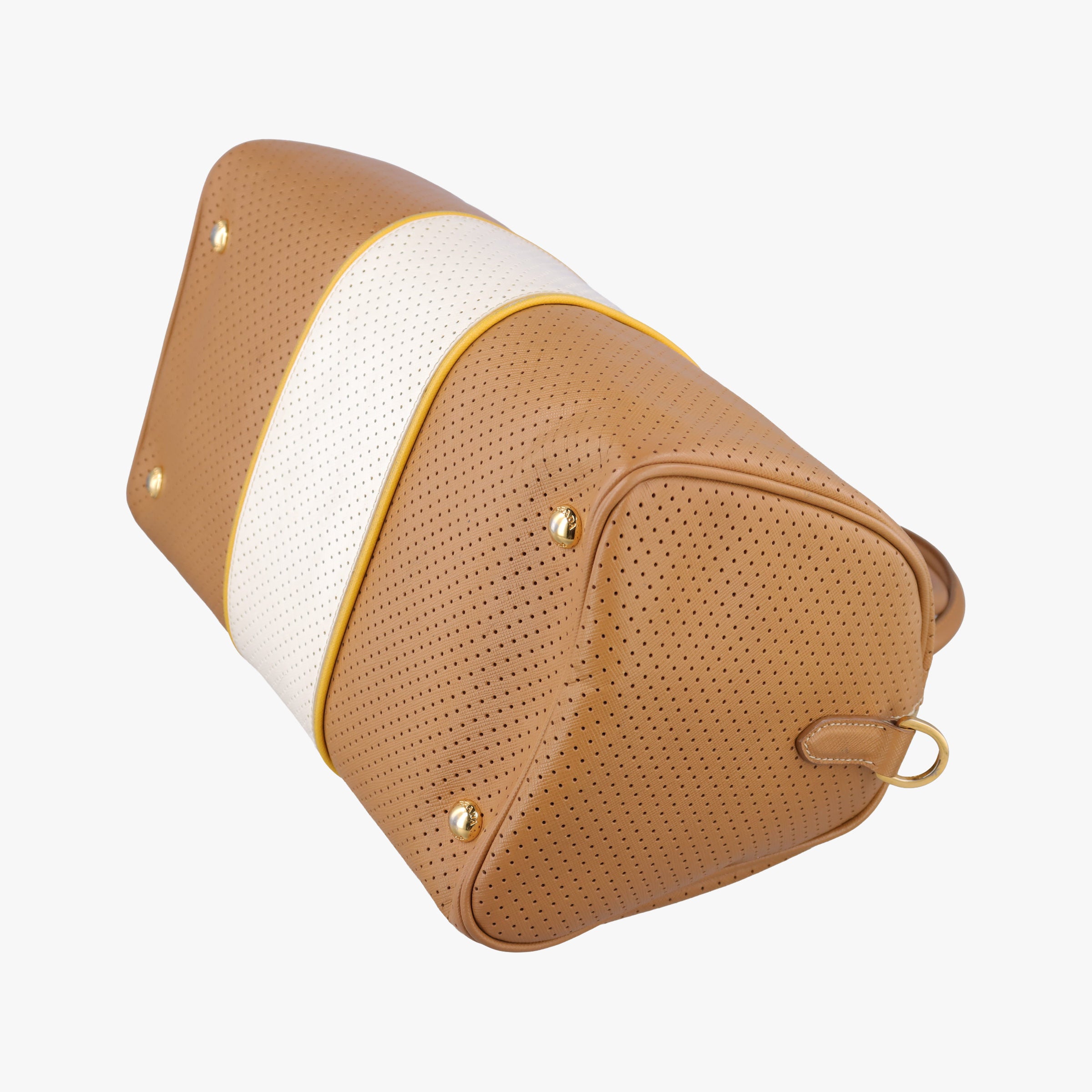 Fori Boston Beige × White leather BL0649 31 29フォリ ボストン ベージュ × ホワイト レザー BL0649 31 29