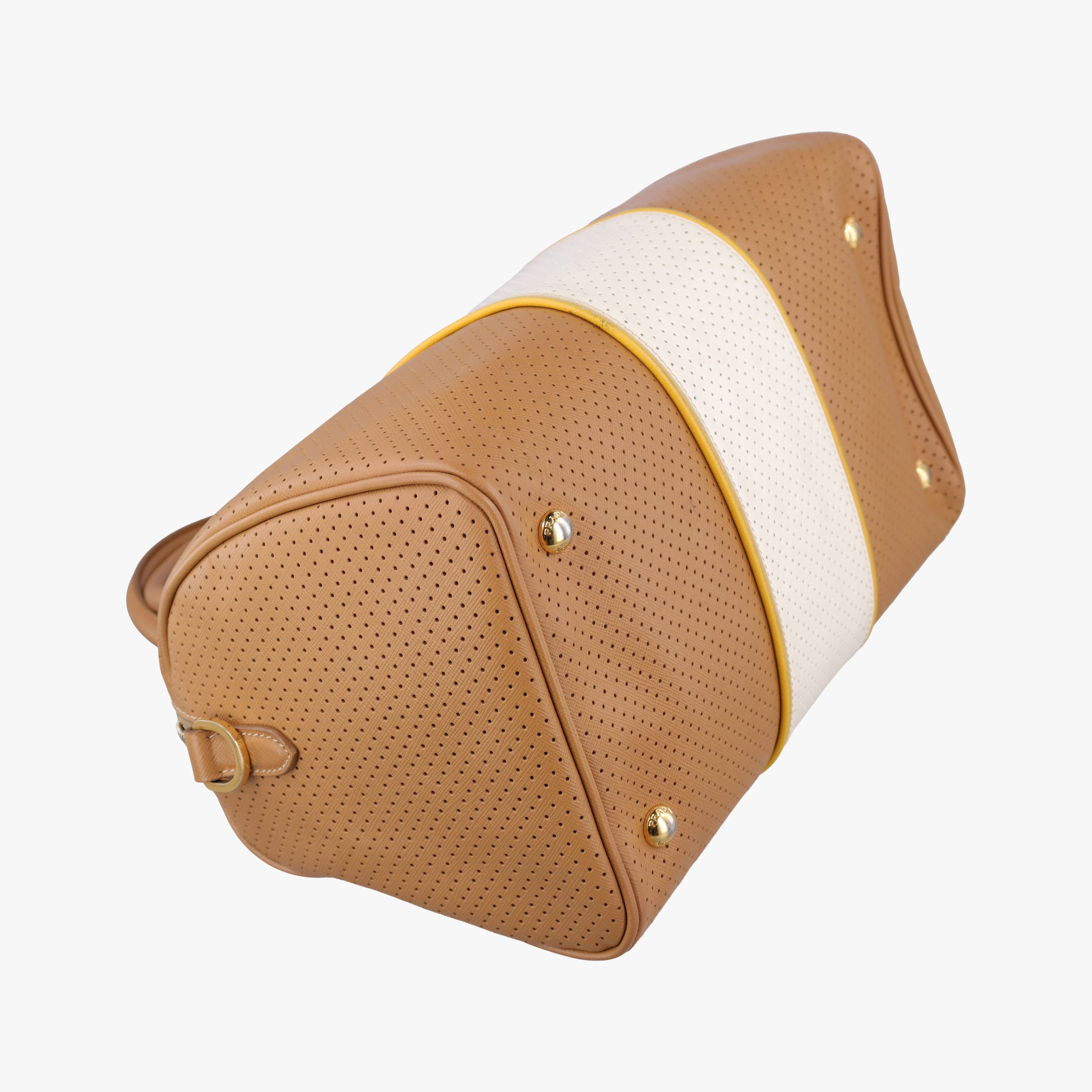 Fori Boston Beige × White leather BL0649 31 29フォリ ボストン ベージュ × ホワイト レザー BL0649 31 29