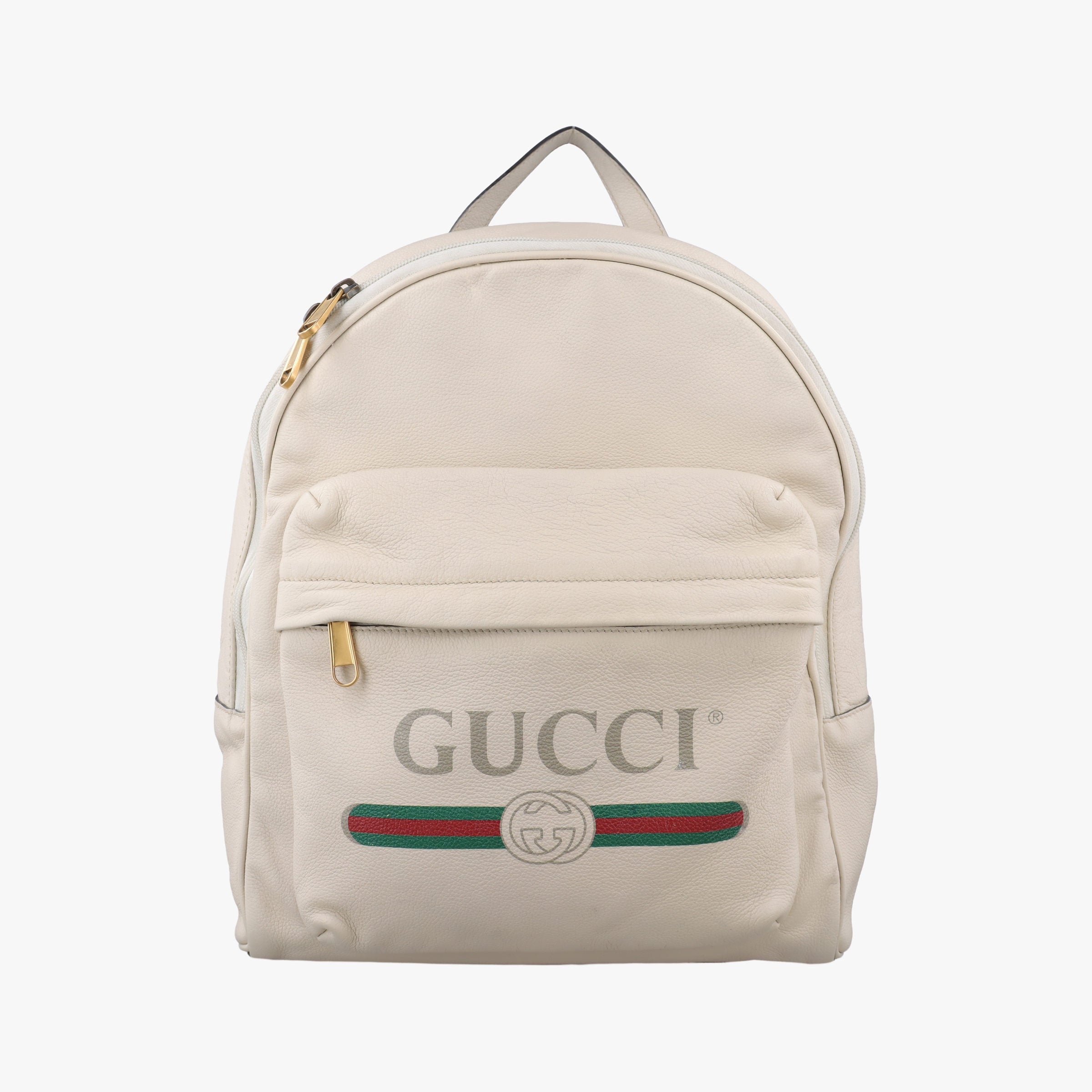 GUCCI Print White Leather 547834 I027231383GUCCIプリント ホワイト レザー 547834 I027231383