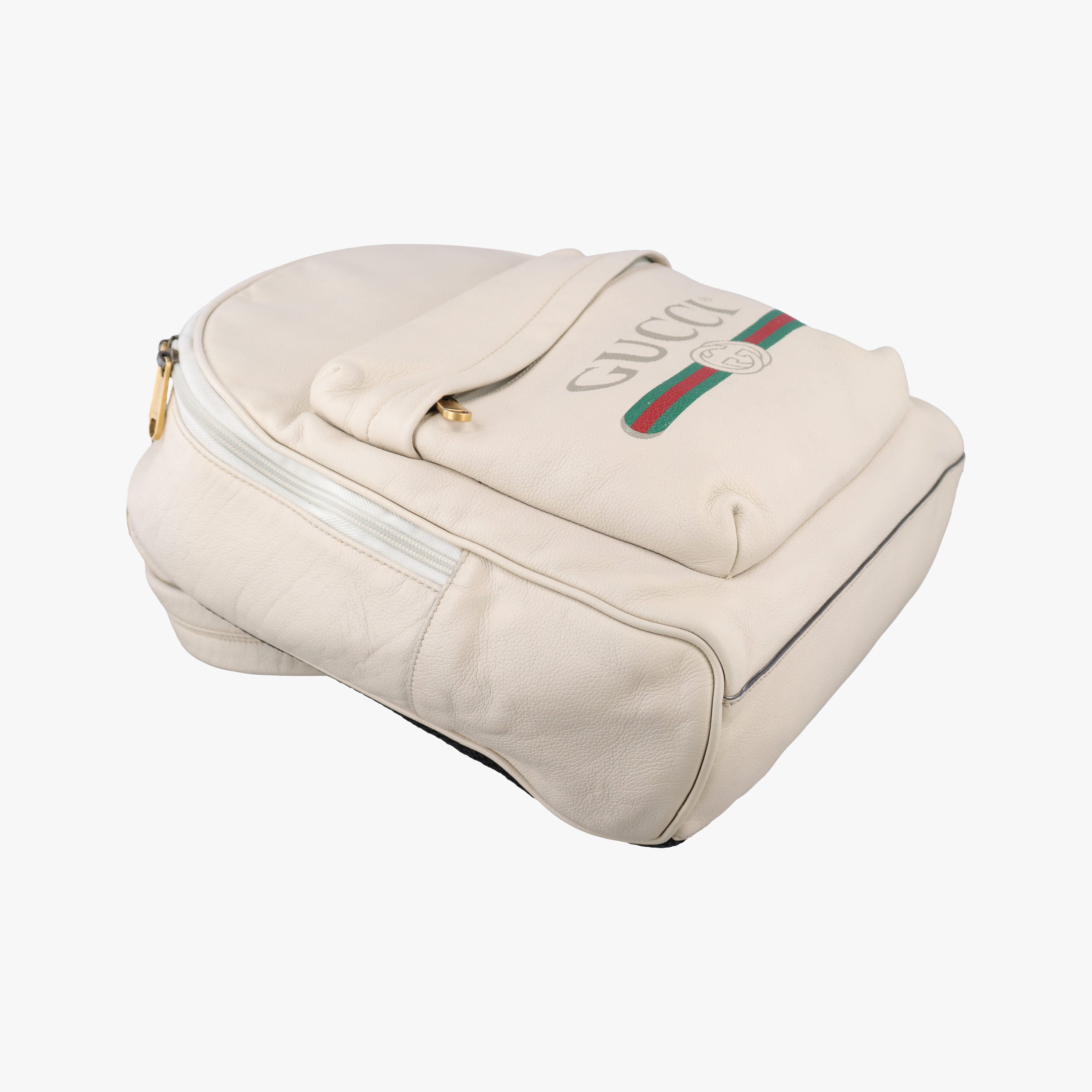 GUCCI Print White Leather 547834 I027231383GUCCIプリント ホワイト レザー 547834 I027231383