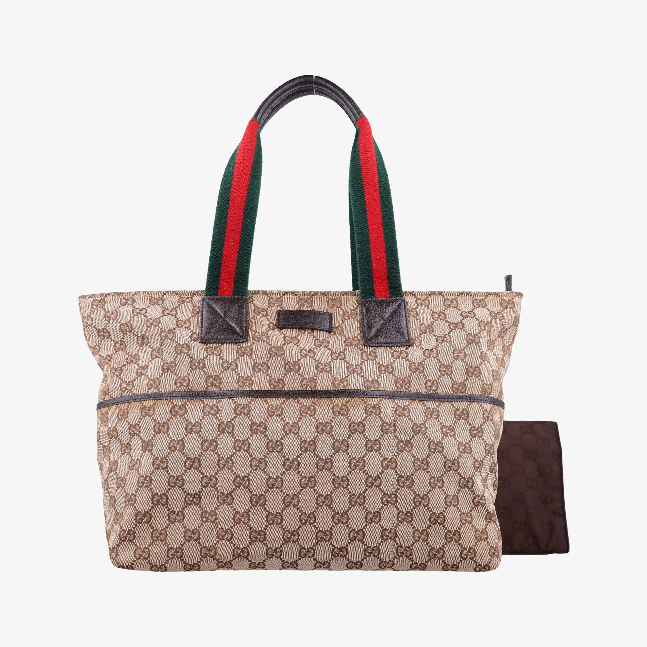 GG Supreme Sherry Line Beige x Red x Green Canvas×Leather 155524 B012712285GGスプリーム シェリーライン ベージュ×レッド×グリーン キャンバス×レザー 155524 B012712285