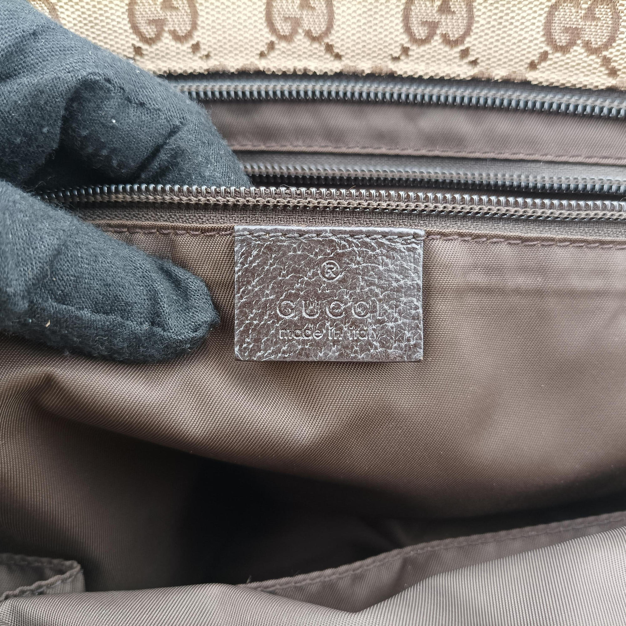 GG Supreme Sherry Line Beige x Red x Green Canvas×Leather 155524 B012712285GGスプリーム シェリーライン ベージュ×レッド×グリーン キャンバス×レザー 155524 B012712285