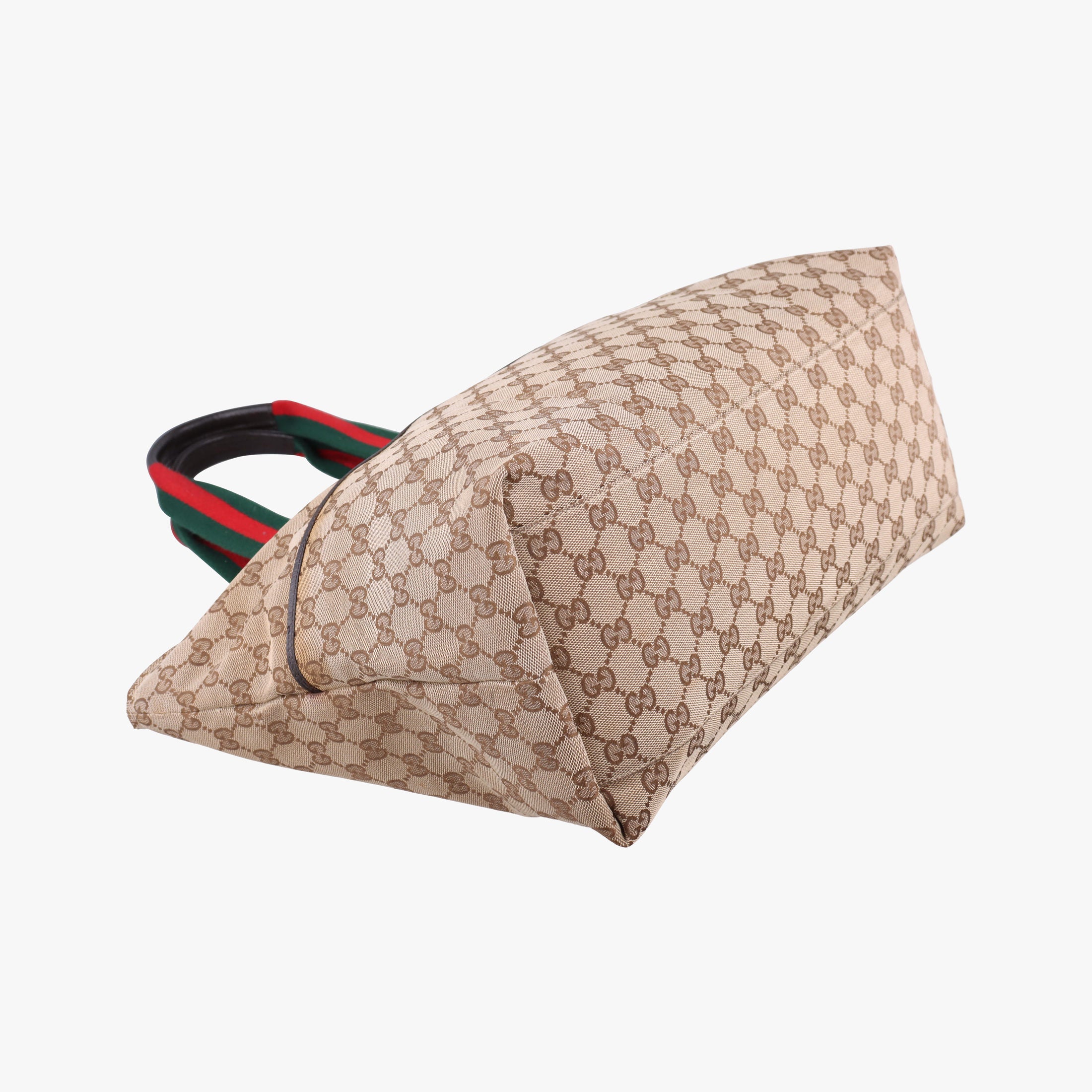 GG Supreme Sherry Line Beige x Red x Green Canvas×Leather 155524 B012712285GGスプリーム シェリーライン ベージュ×レッド×グリーン キャンバス×レザー 155524 B012712285