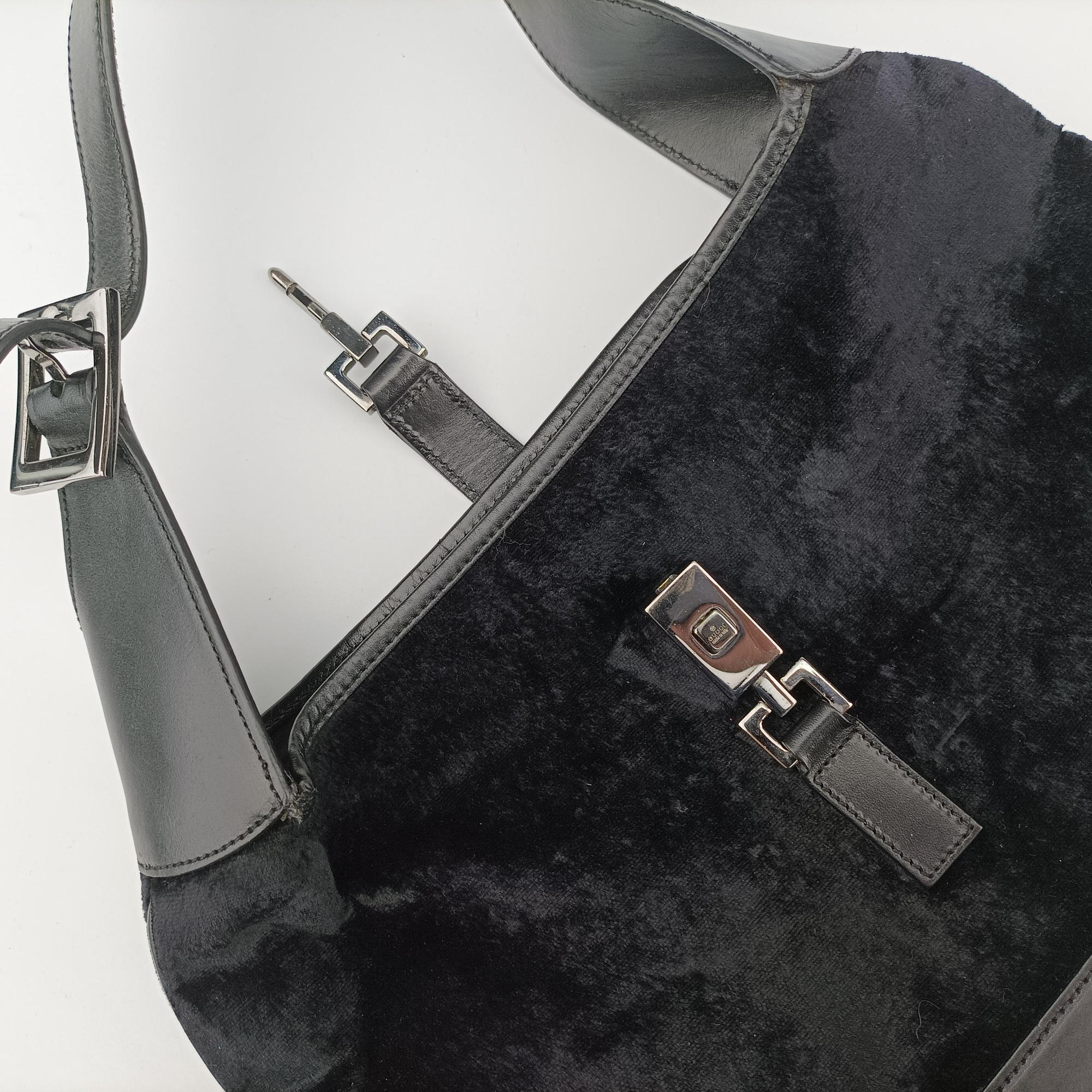 Jackie Black velour×leather 001.33 ジャッキー ブラック レザー×ベロア 001.33