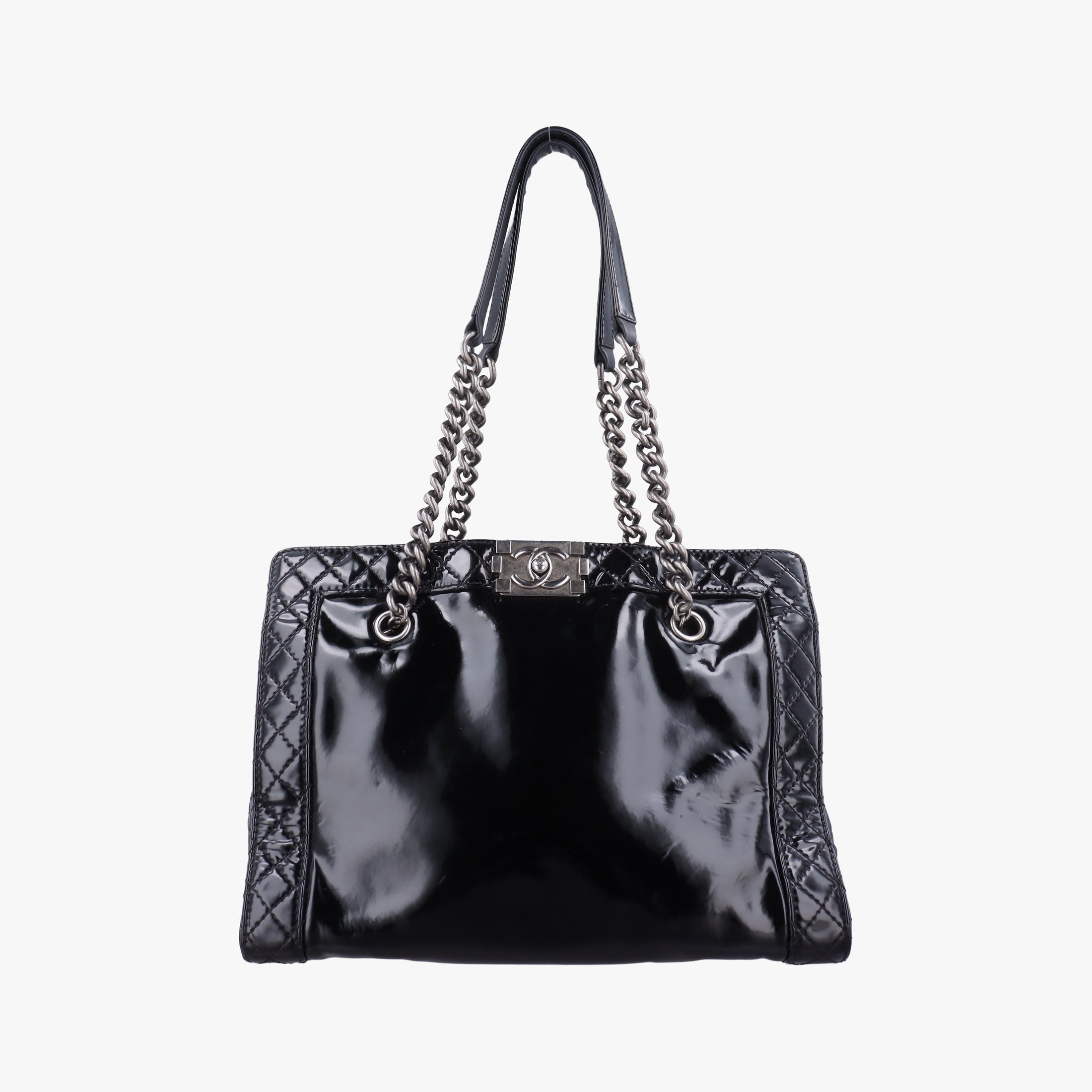Boy Chanel Black Enamel A67949 18463163ボーイシャネル ブラック エナメル A67949 18463163