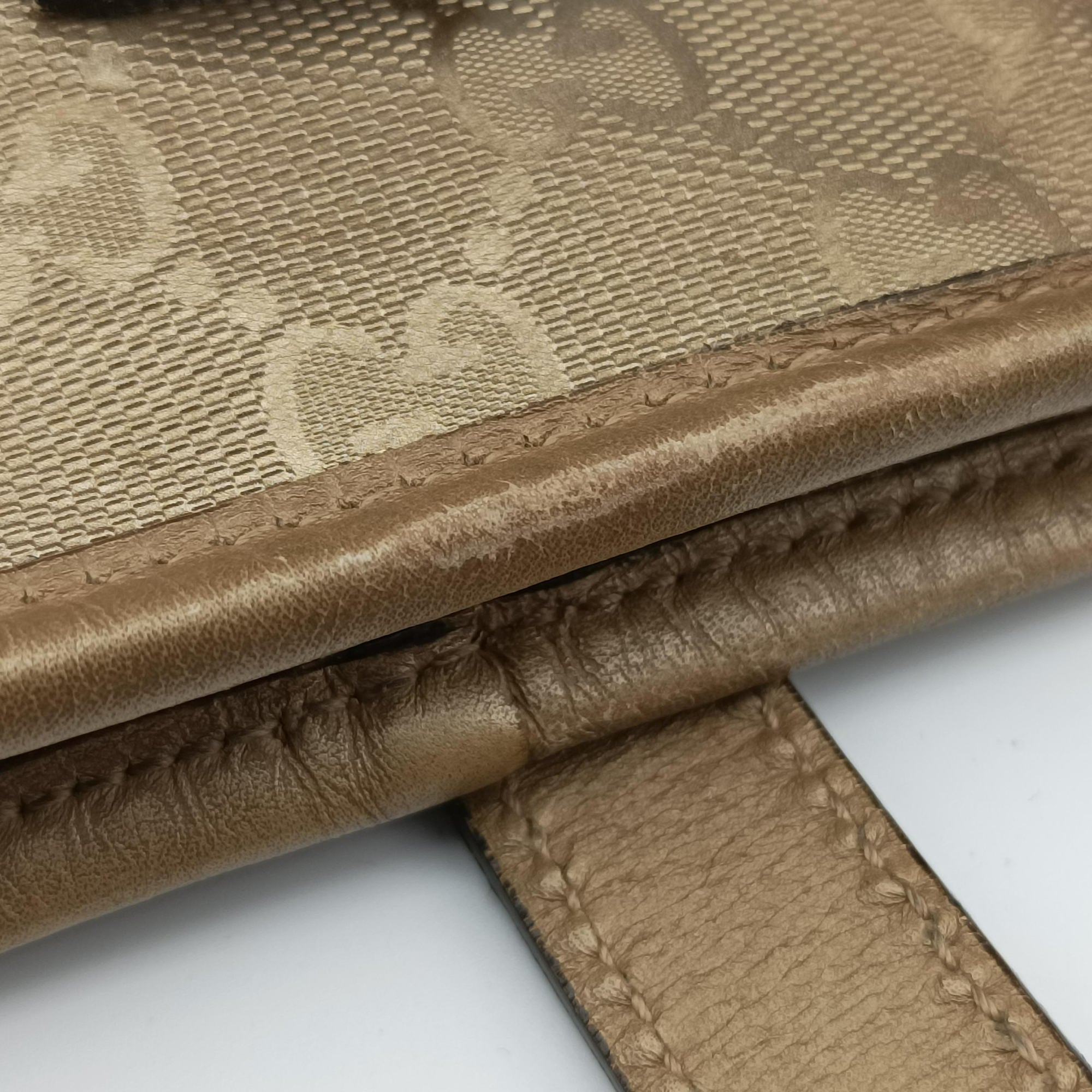 GG Imprime Golden PVC coated canvas×Leather 211137 I010502679GG インプリメ ゴールド PVCコーティングキャンバス×レザー 211137 I010502679