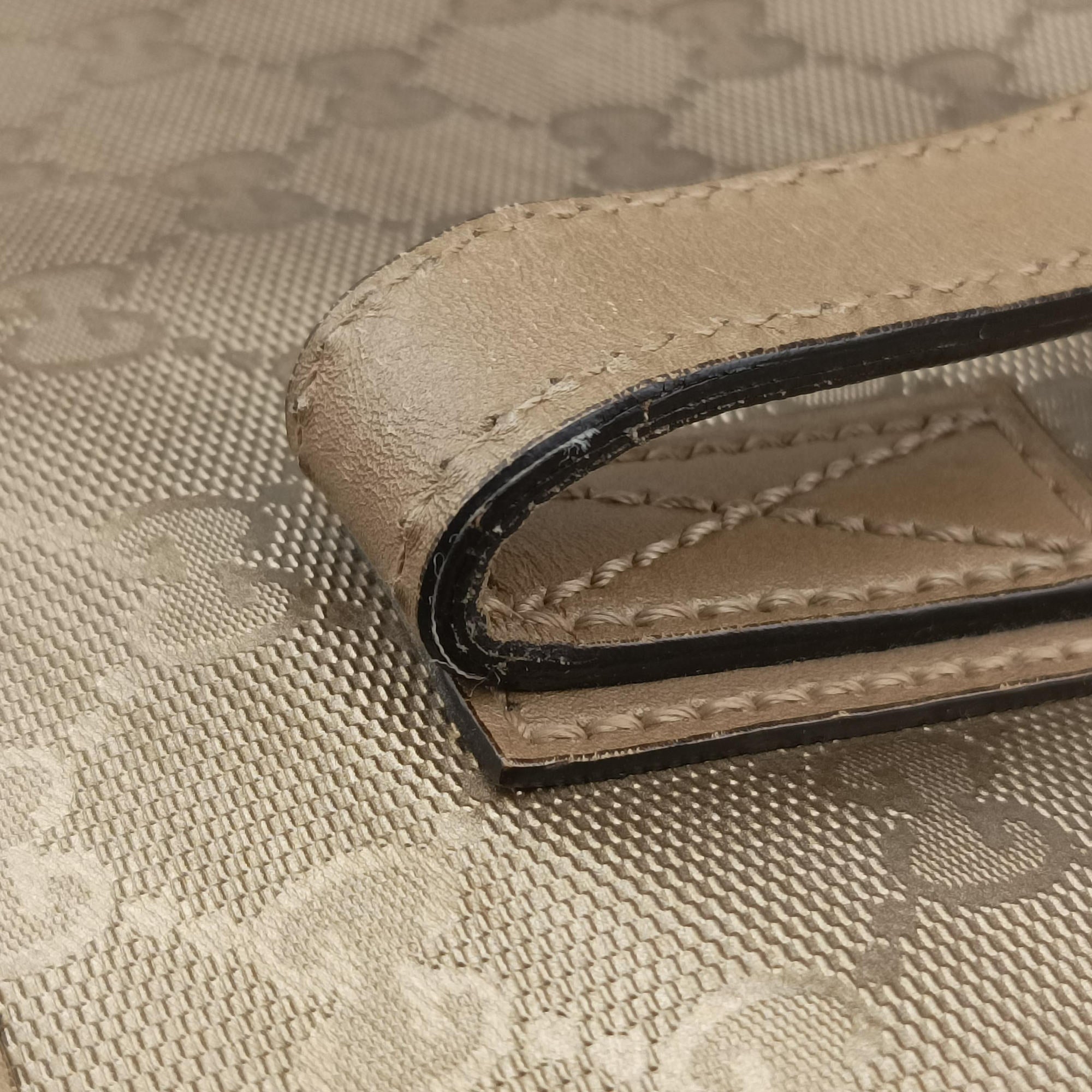 GG Imprime Golden PVC coated canvas×Leather 211137 I010502679GG インプリメ ゴールド PVCコーティングキャンバス×レザー 211137 I010502679