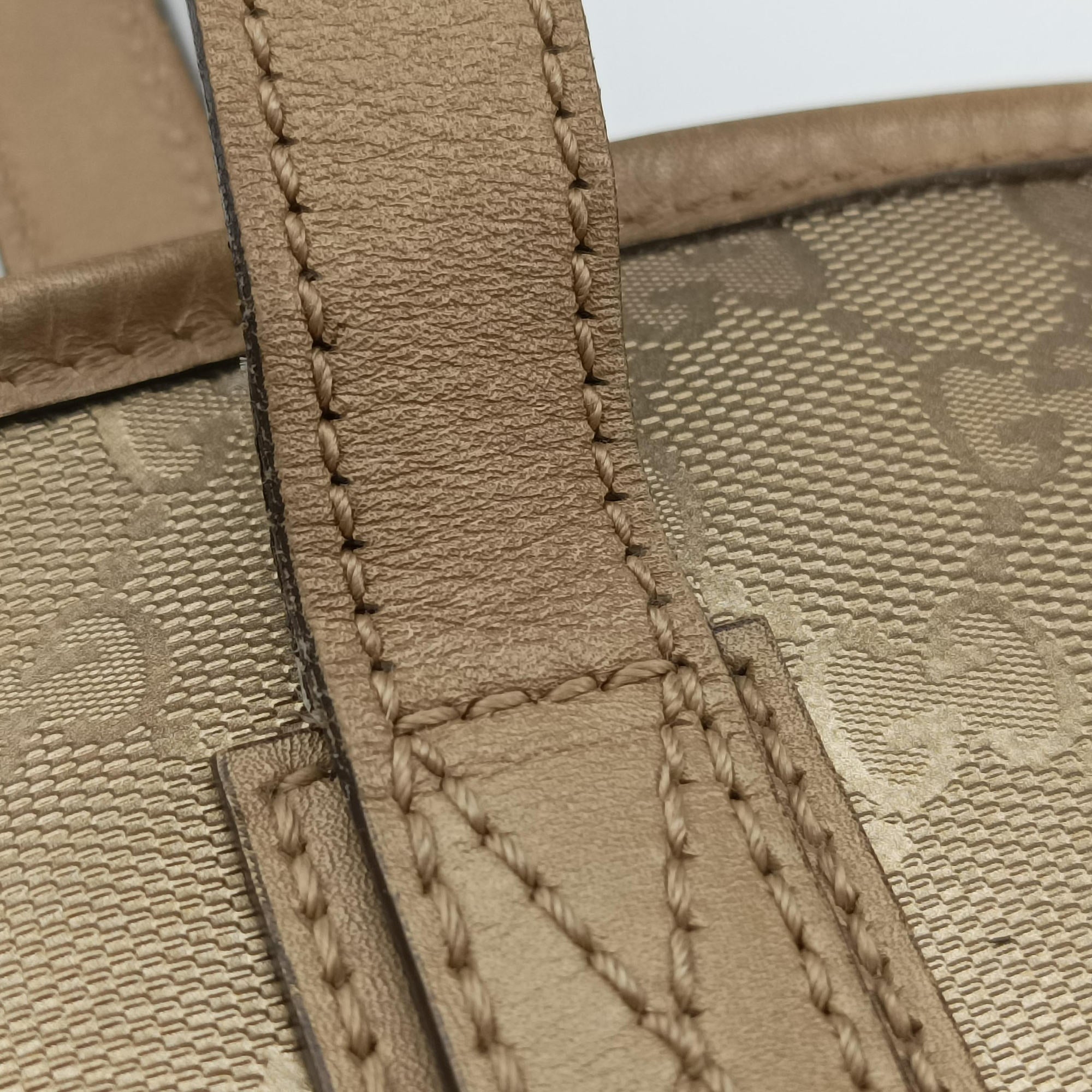 GG Imprime Golden PVC coated canvas×Leather 211137 I010502679GG インプリメ ゴールド PVCコーティングキャンバス×レザー 211137 I010502679