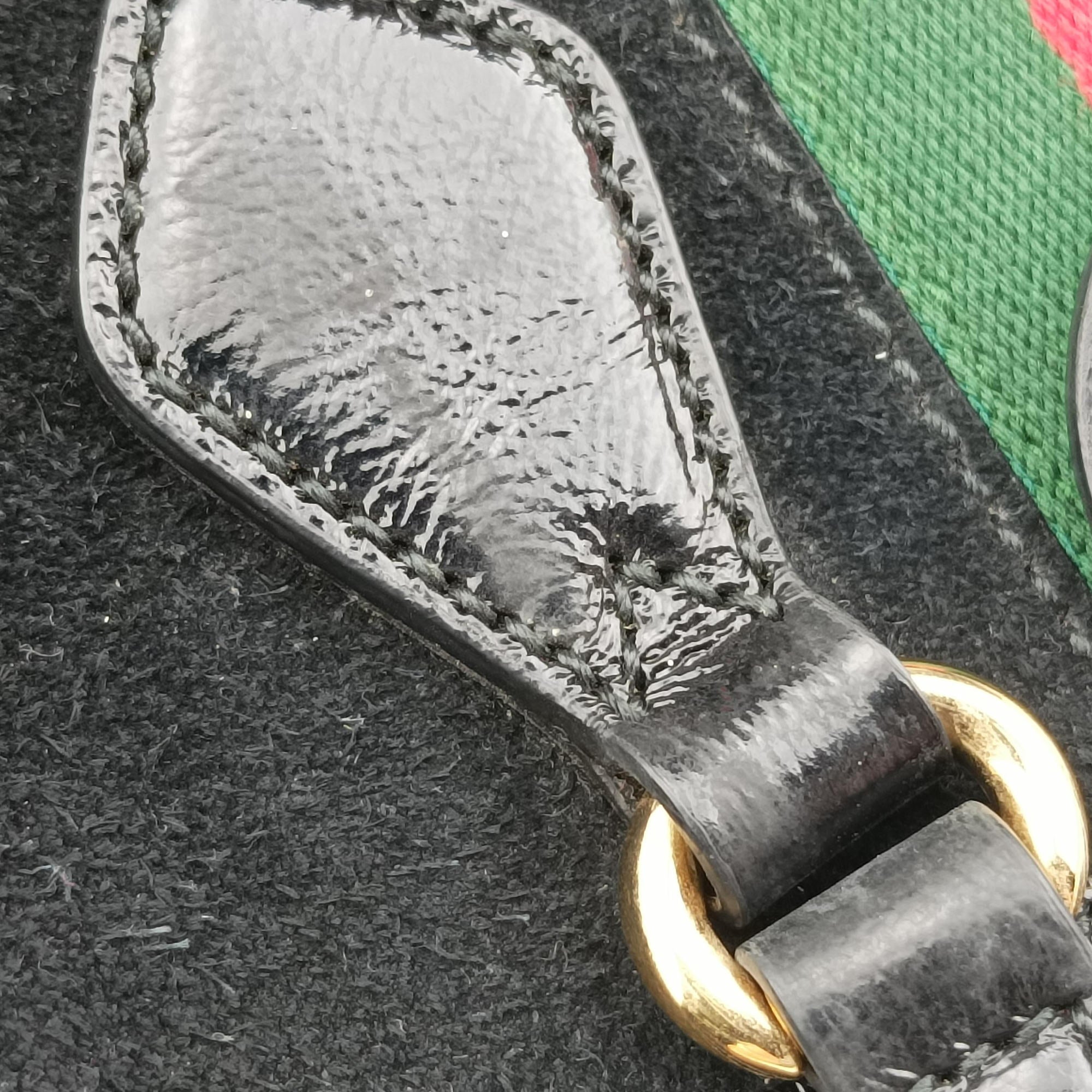 Ophidia Black×Green×Red Suede×leather 524537 B025157433オフィディア ブラック×グリーン×レッド スエード×レザー 524537 B025157433