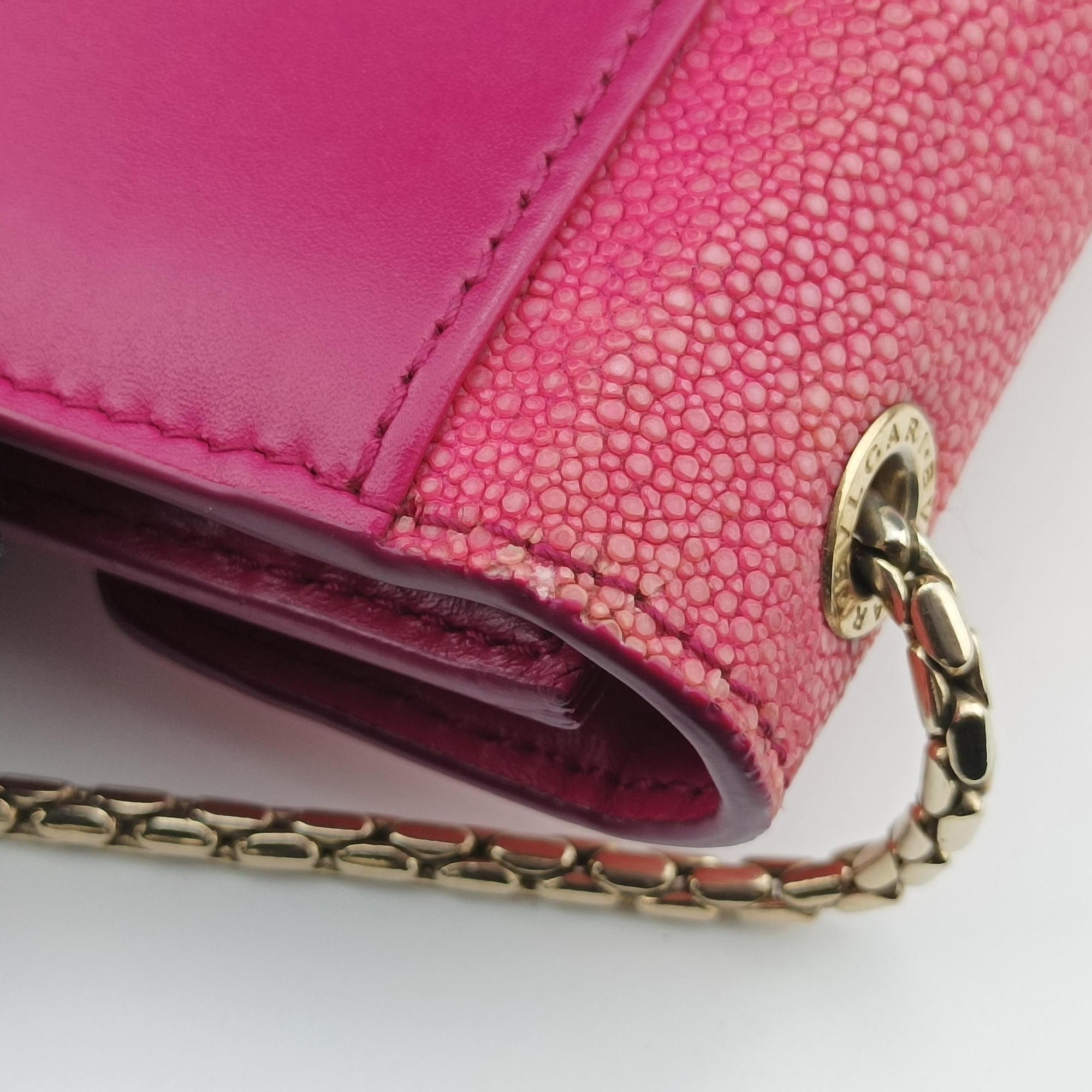 Serpenti Pink Galuchat Skin×Leather AX.K15.280200セルペンティ ピンク ガルーシャスキン×ザー AX.K15.280200