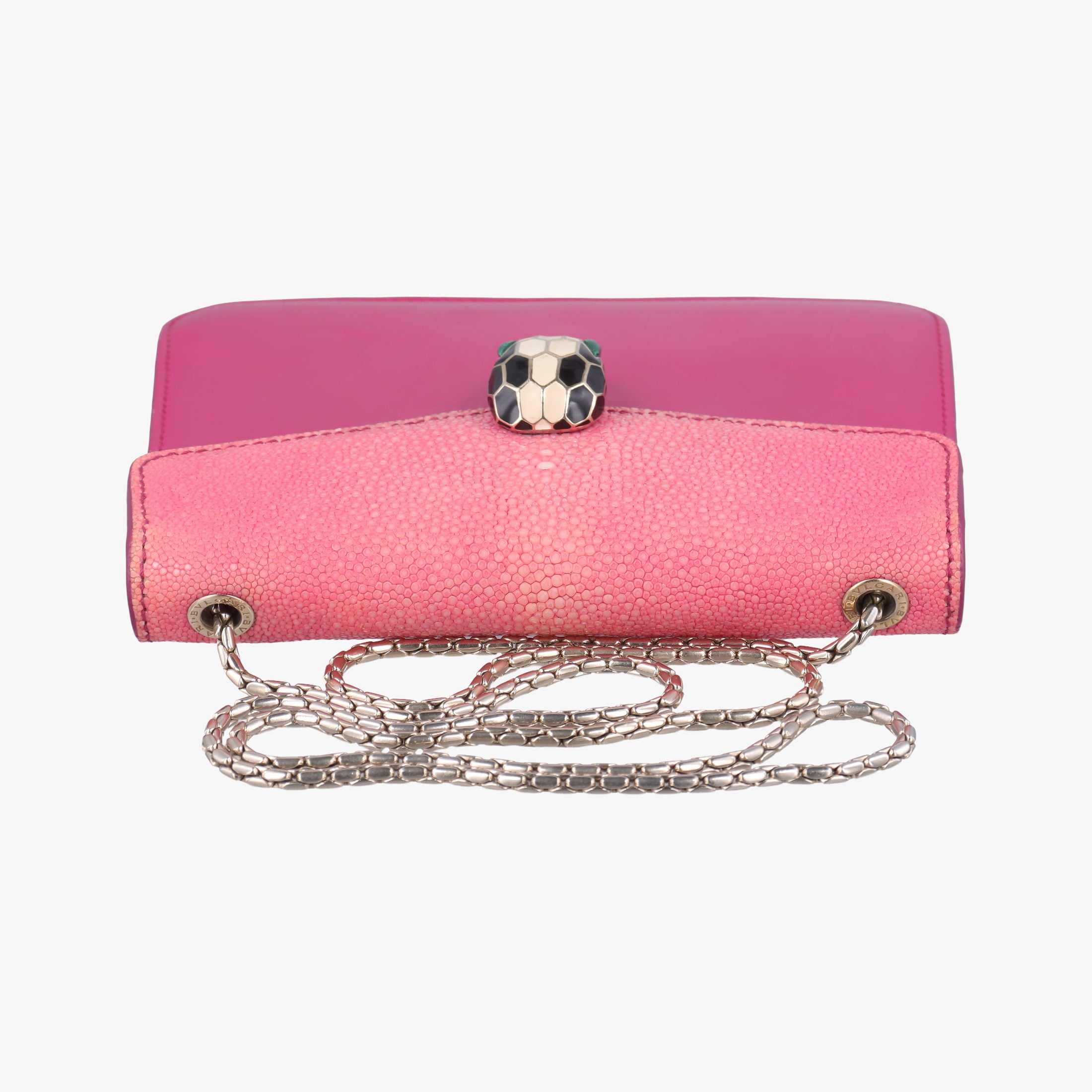 Serpenti Pink Galuchat Skin×Leather AX.K15.280200セルペンティ ピンク ガルーシャスキン×ザー AX.K15.280200
