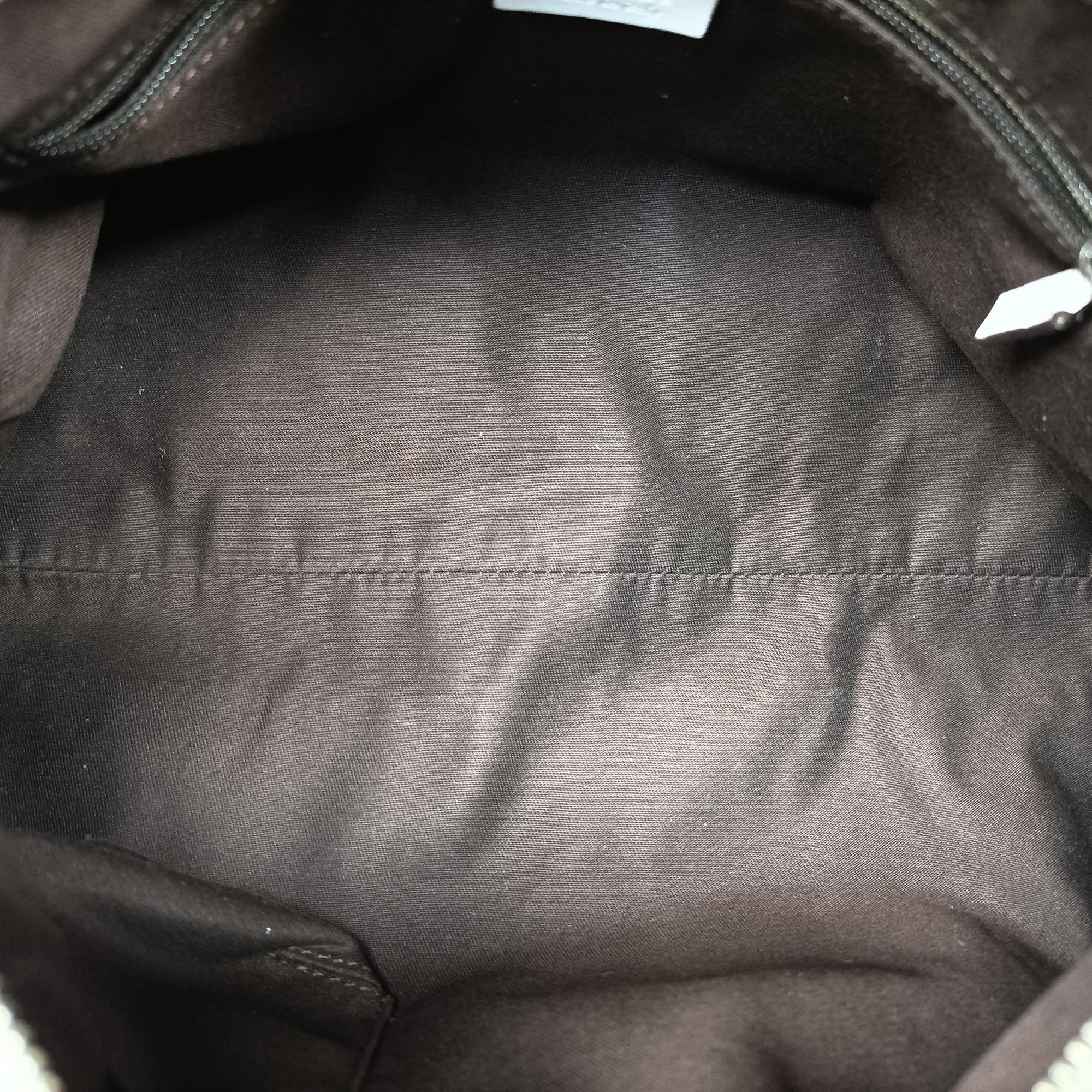 Abbey D-ring Hobo Beige×White canvas×leather 190525 B8106451アビー Dリング ホーボー ベージュ×ホワイト キャンバス×レザー 190525 B8106451