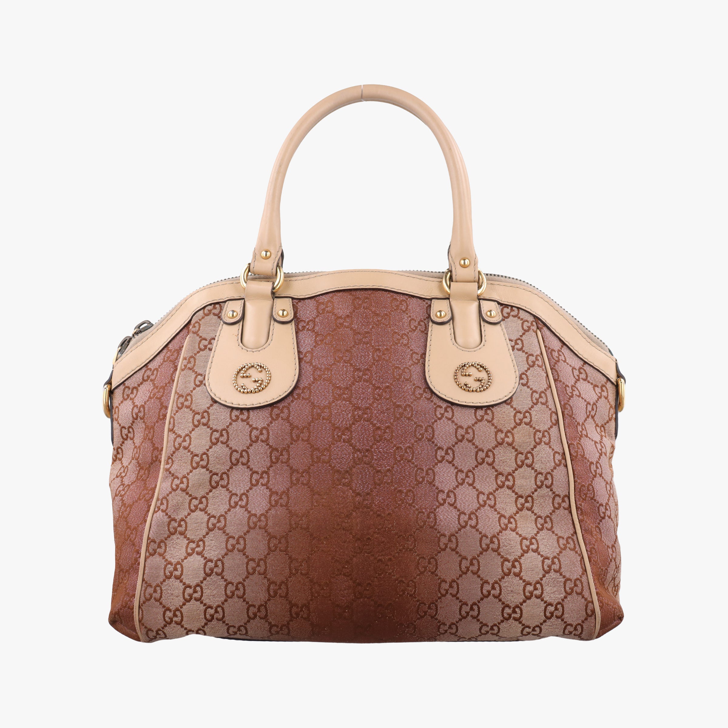Scarlett Beige × Brownish Red canvas×leather 282299 A011592792スカーレット ベージュ × ブラウニッシュレッド キャンバス×レザー 282299 A011592792