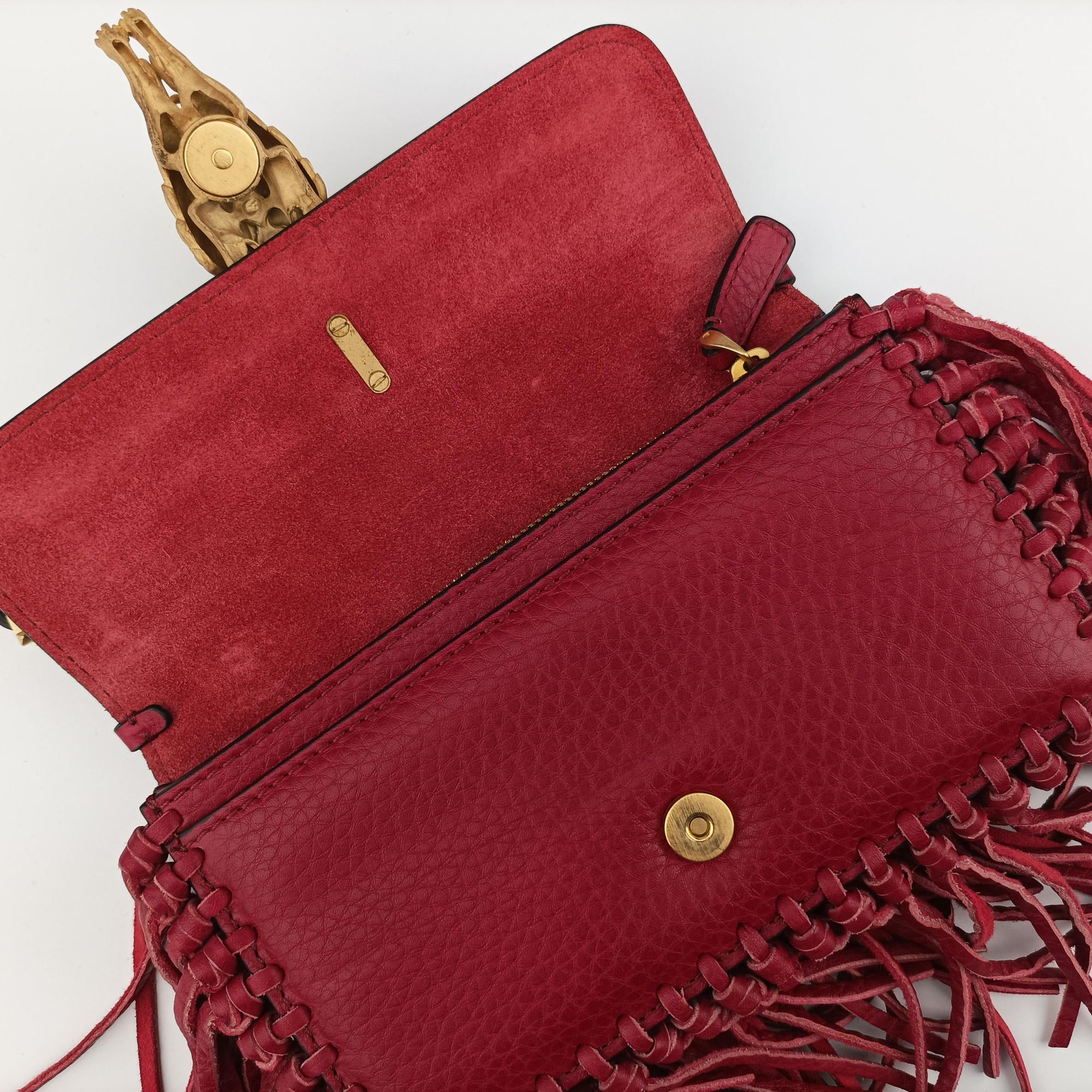 Griffin Fringe Red Leather BS-G713VSF3グリフィン フリンジ レッド レザー BS-G713VSF3