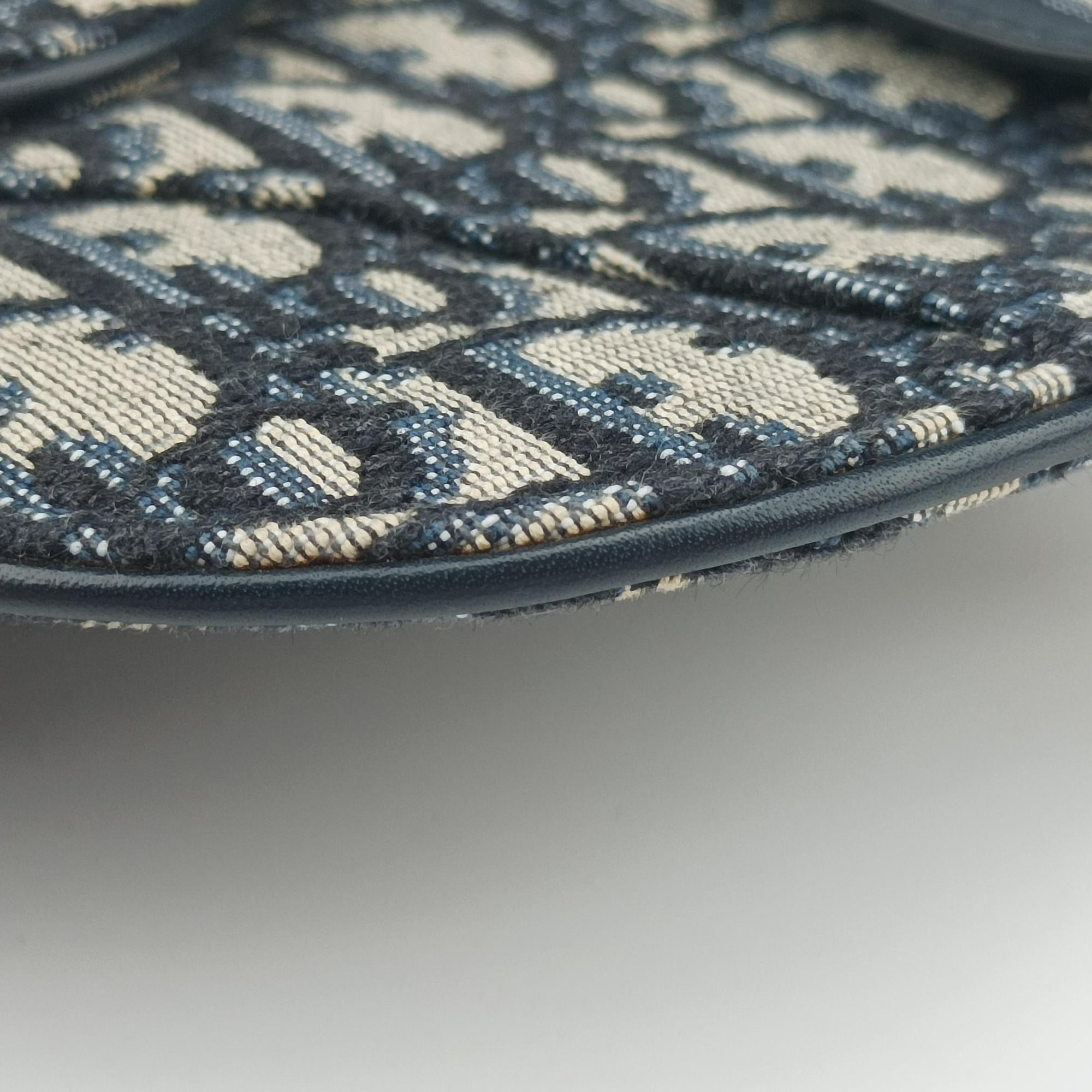 Saddle Navy Jacquard×Leather 50-MA-1119サドル ブルーブラック ジャガード×レザー 50-MA-1119