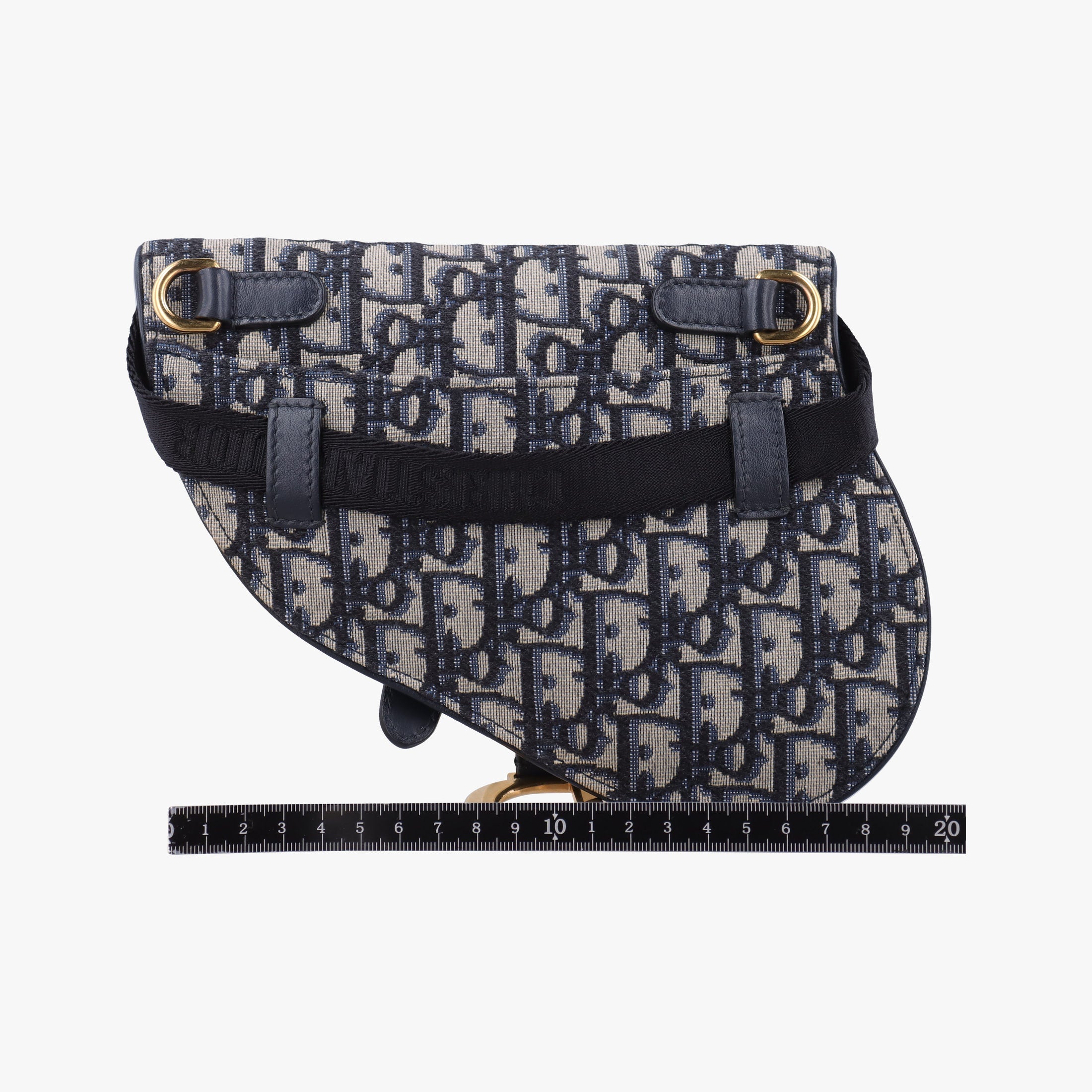 Saddle Navy Jacquard×Leather 50-MA-1119サドル ブルーブラック ジャガード×レザー 50-MA-1119