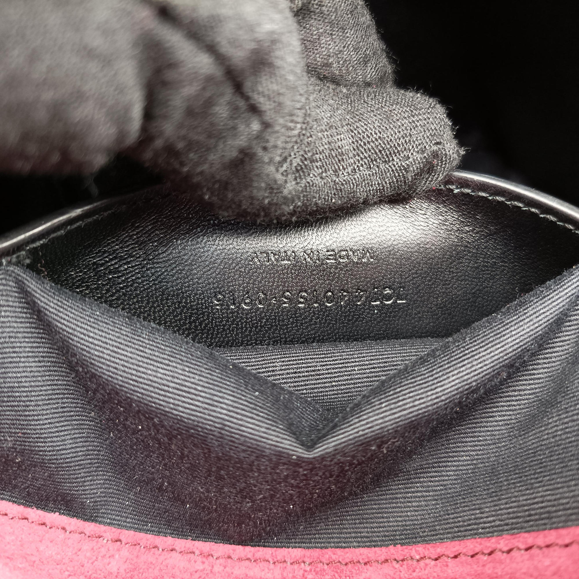 Monogram Envelope COLLEGE bordeaux suede 440155 TCT440155.0916モノグラムエンベロープ カレッジ ボルドー スエード 440155 TCT440155.0916