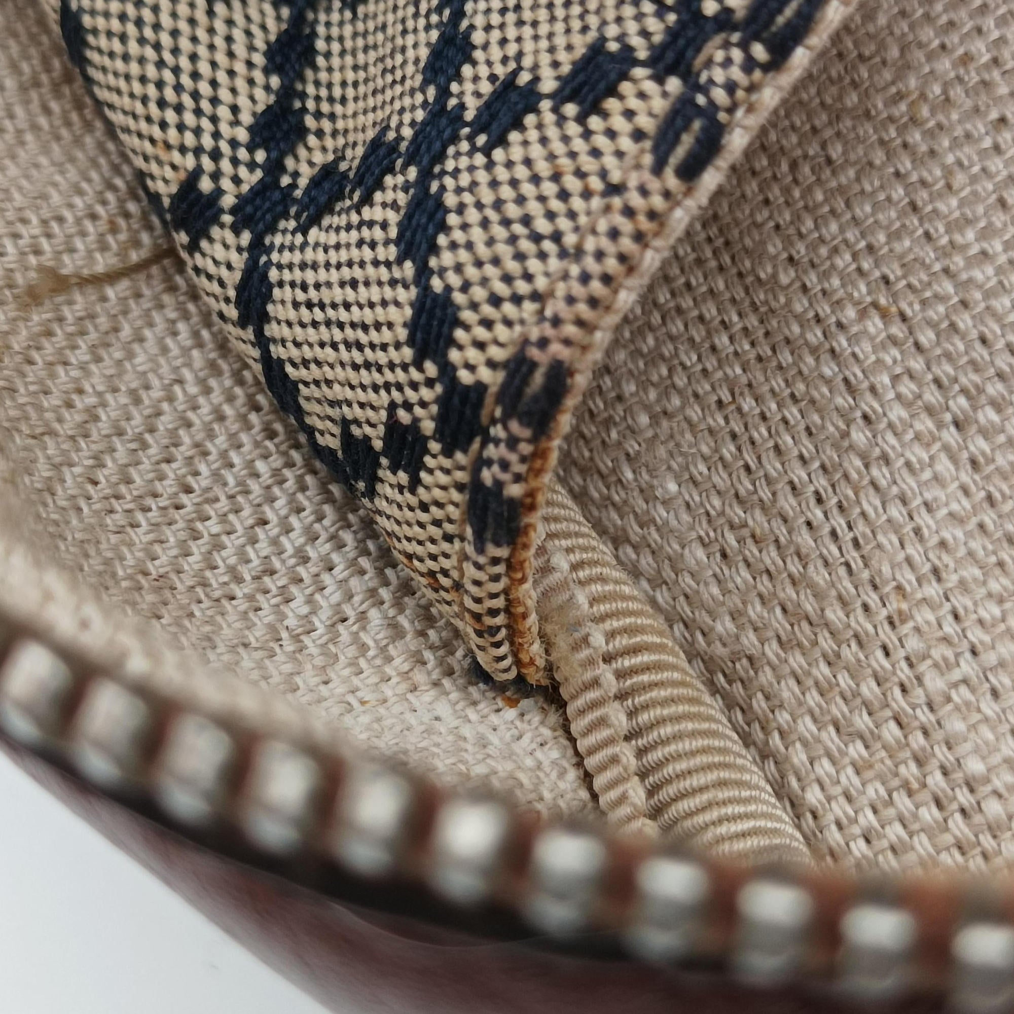 Diamante Brown × Beige Canvas × Leather 231838 E5835162ディアマンテ ブラウン x ベージュ キャンバス x レザー 231838 E5835162