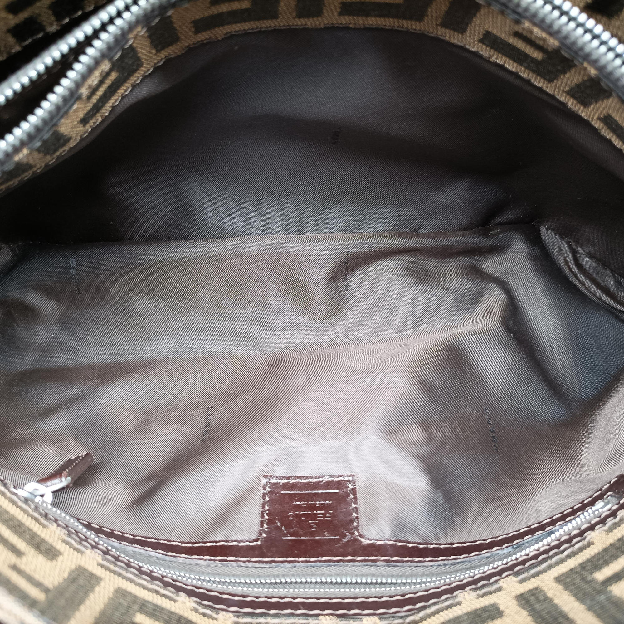 Zucca Mamma Baguette Brown canvas×leather 091611 09161151001ズッカ マンマバケット ブラウン キャンバス×レザー 091611 09161151001