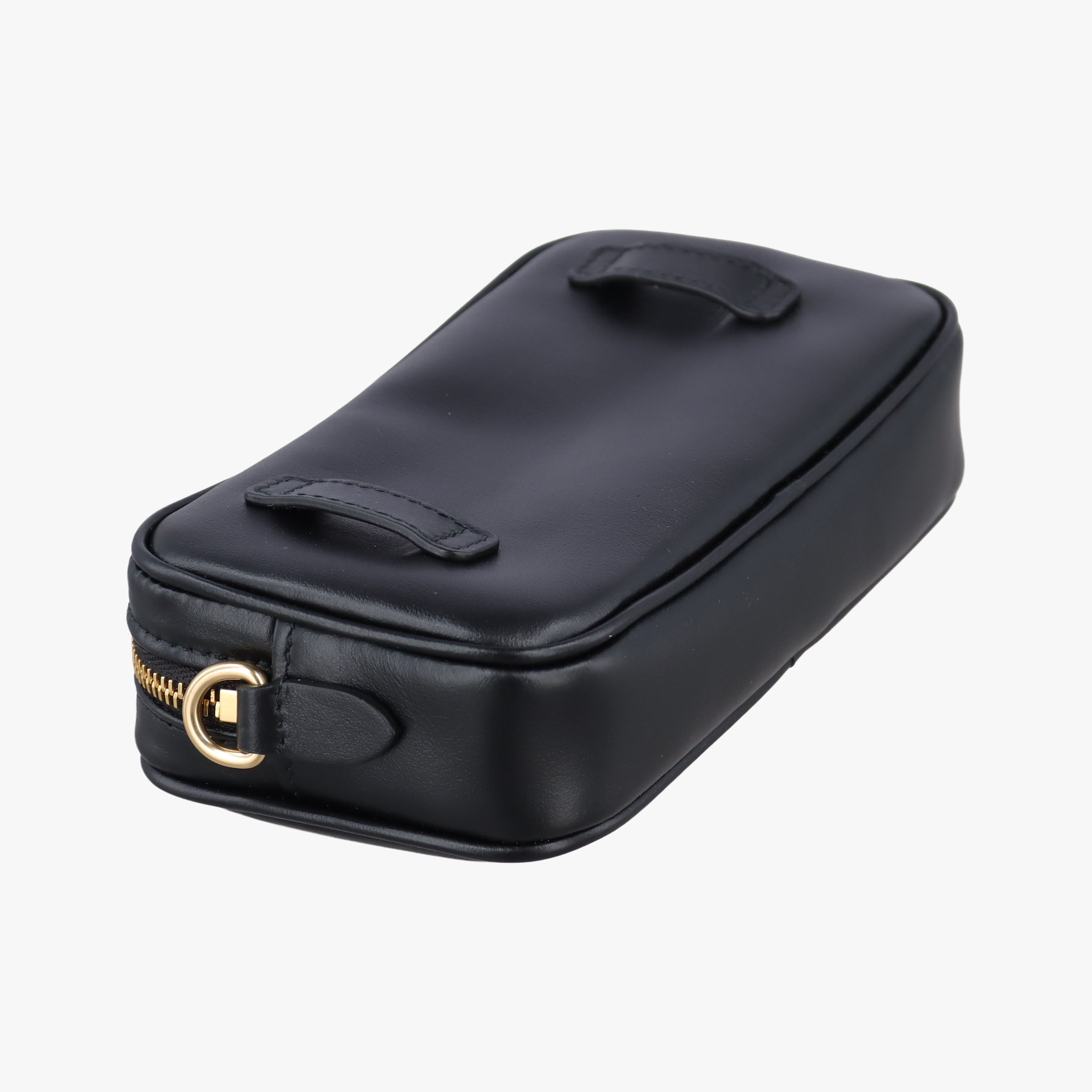 Logo belt Black leather DNP104ロゴベルト ブラック レザー DNP104