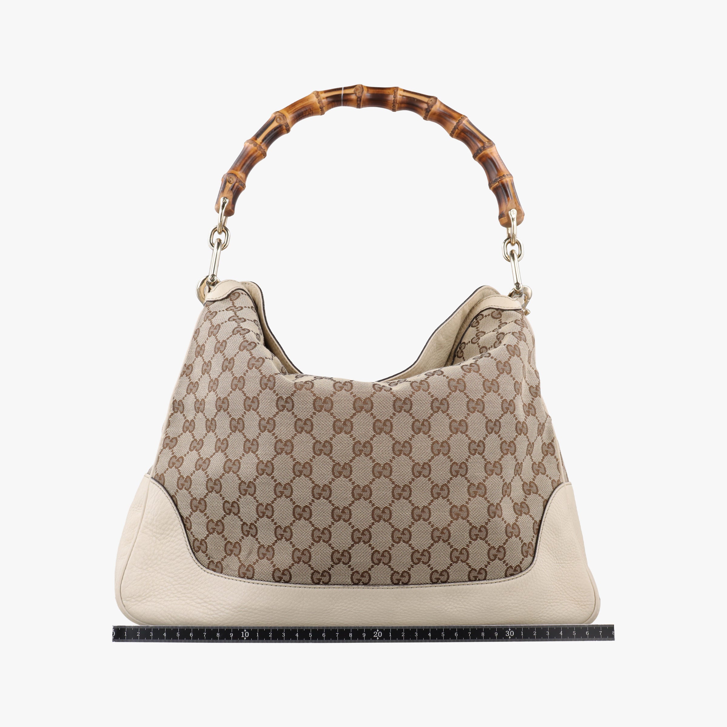 Bamboo Beige×White Canvas×Leather 282315 B011336067バンブー ベージュ×ホワイト キャンバス×レザー 282315 B011336067