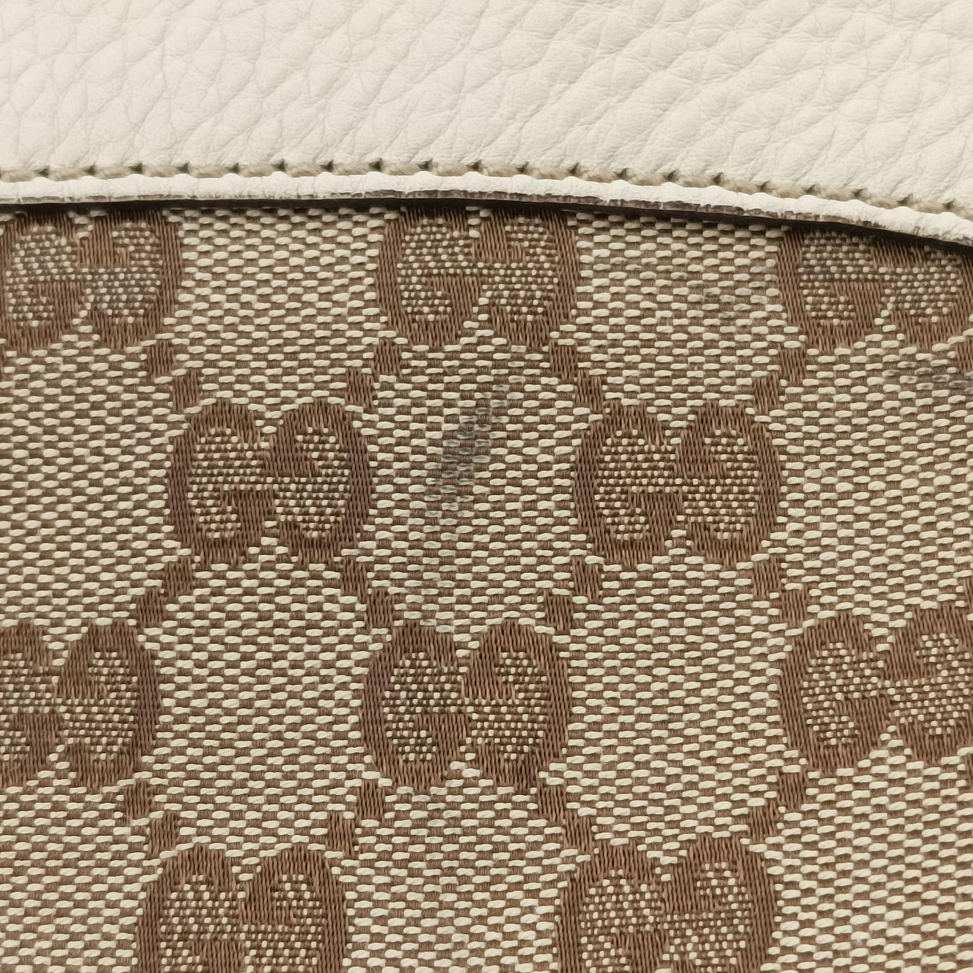 Bamboo Beige×White Canvas×Leather 282315 B011336067バンブー ベージュ×ホワイト キャンバス×レザー 282315 B011336067