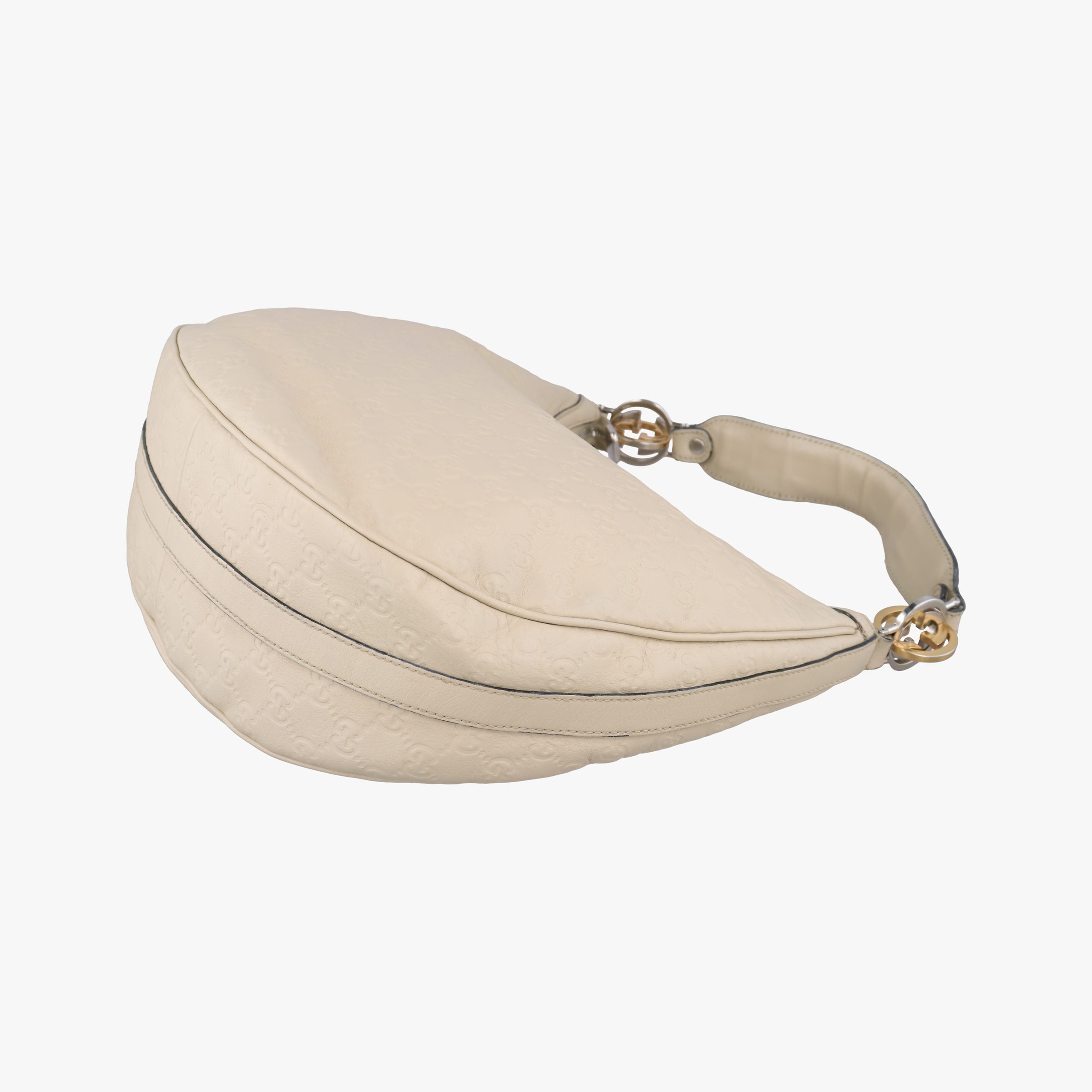 GG Twins Hobo White Leather 232962 B7930886GGツインズ ホワイト レザー 232962 B7930886