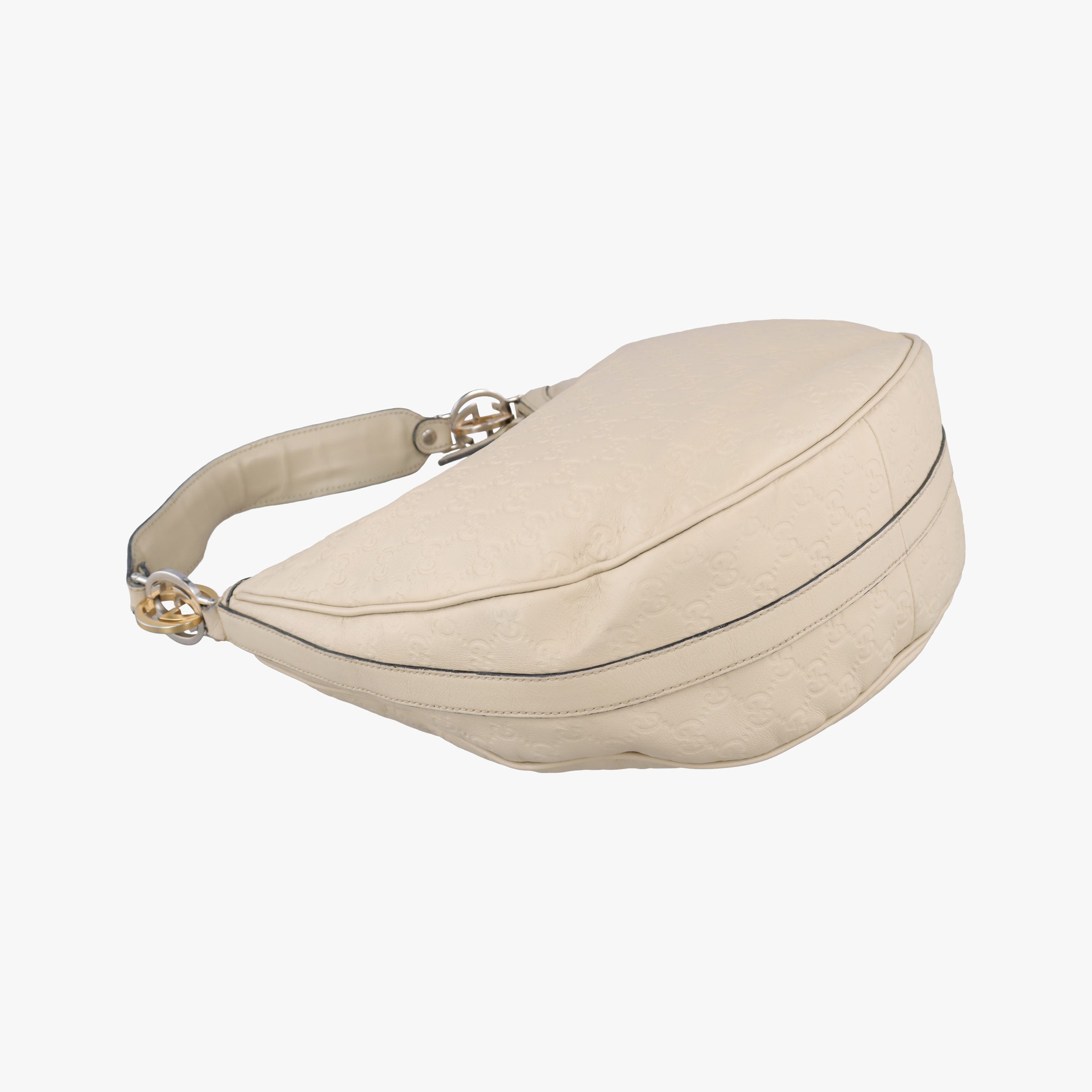 GG Twins Hobo White Leather 232962 B7930886GGツインズ ホワイト レザー 232962 B7930886