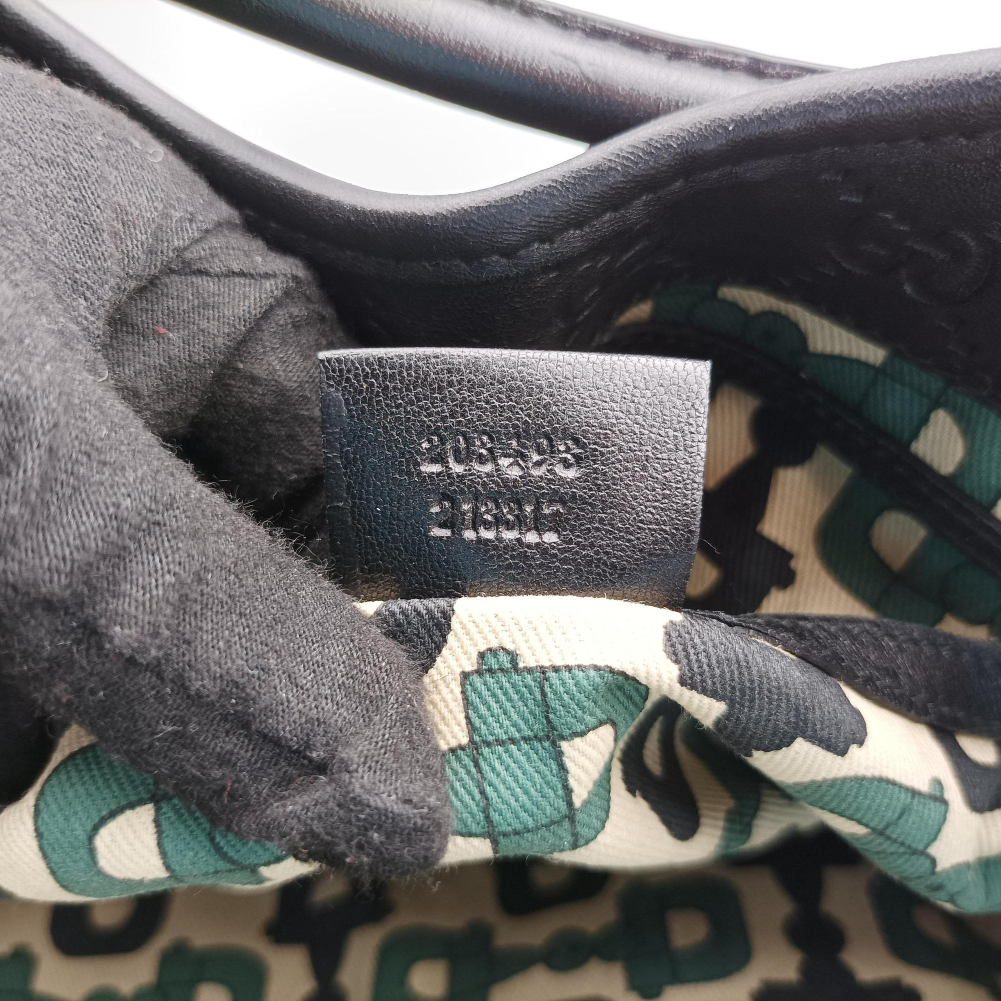 New Jackie Black Leather 203493 C3483222ニュージャッキー ブラック レザー 203493 C3483222