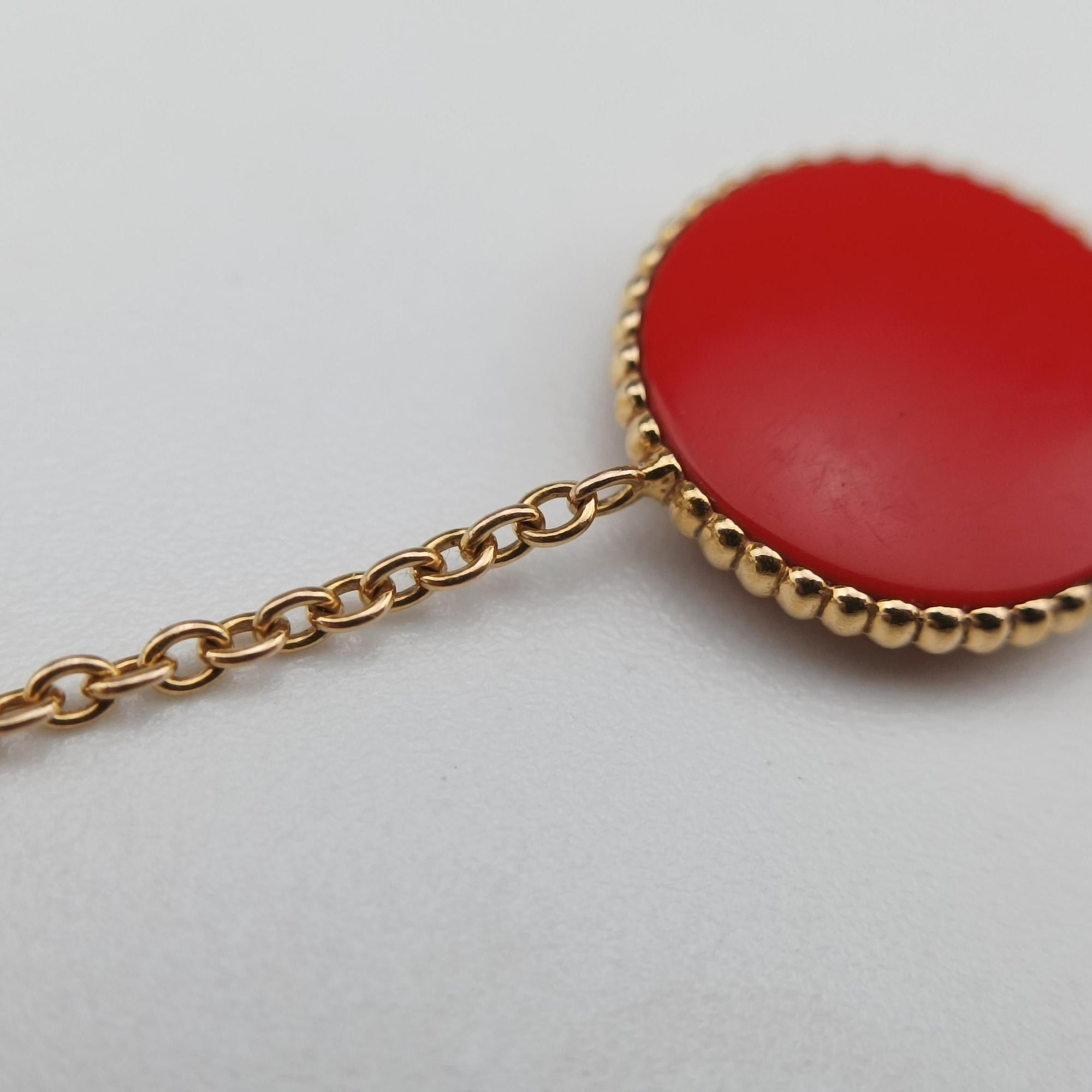 Rose des Vents medallion Red×rose golden AU750 125093ローズデヴァン メダリオン レッド×ローズゴールド AU750 125093