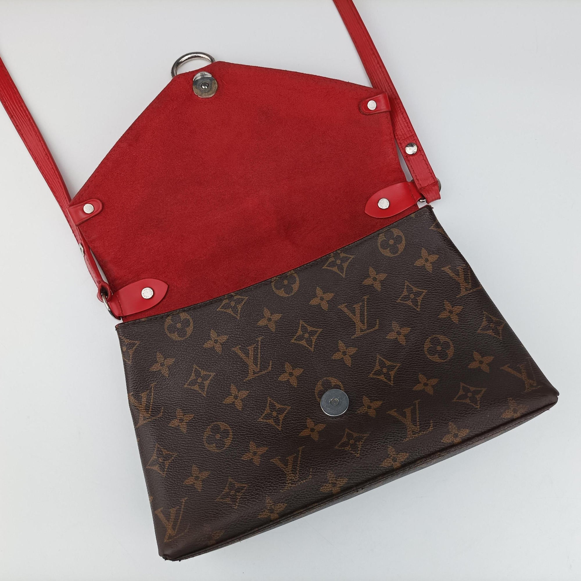 SAINT MICHEL brown×COQUELICOT Monogram Canvas×Epi Leather M44031 CA1157サンミシェル モノグラム/ブラウン×コクリコ モノグラムキャンバス×エピレザー M44031 CA1157