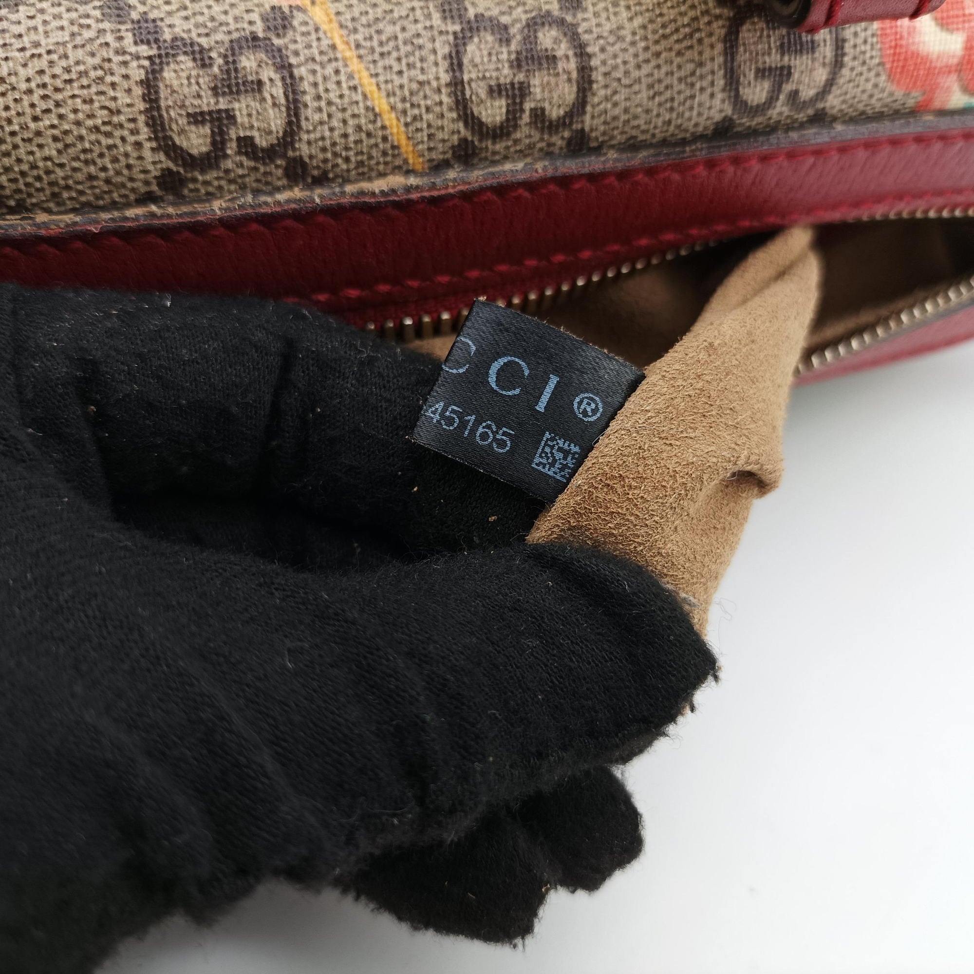 GG SUPREME Beige × Dark Brown × Multi PVC coated canvas×Leather 409529 A109545165GGスプリーム ベージュ×ダークブラウン×マルチ PVCコーティングキャンバス×レザー 409529 A109545165
