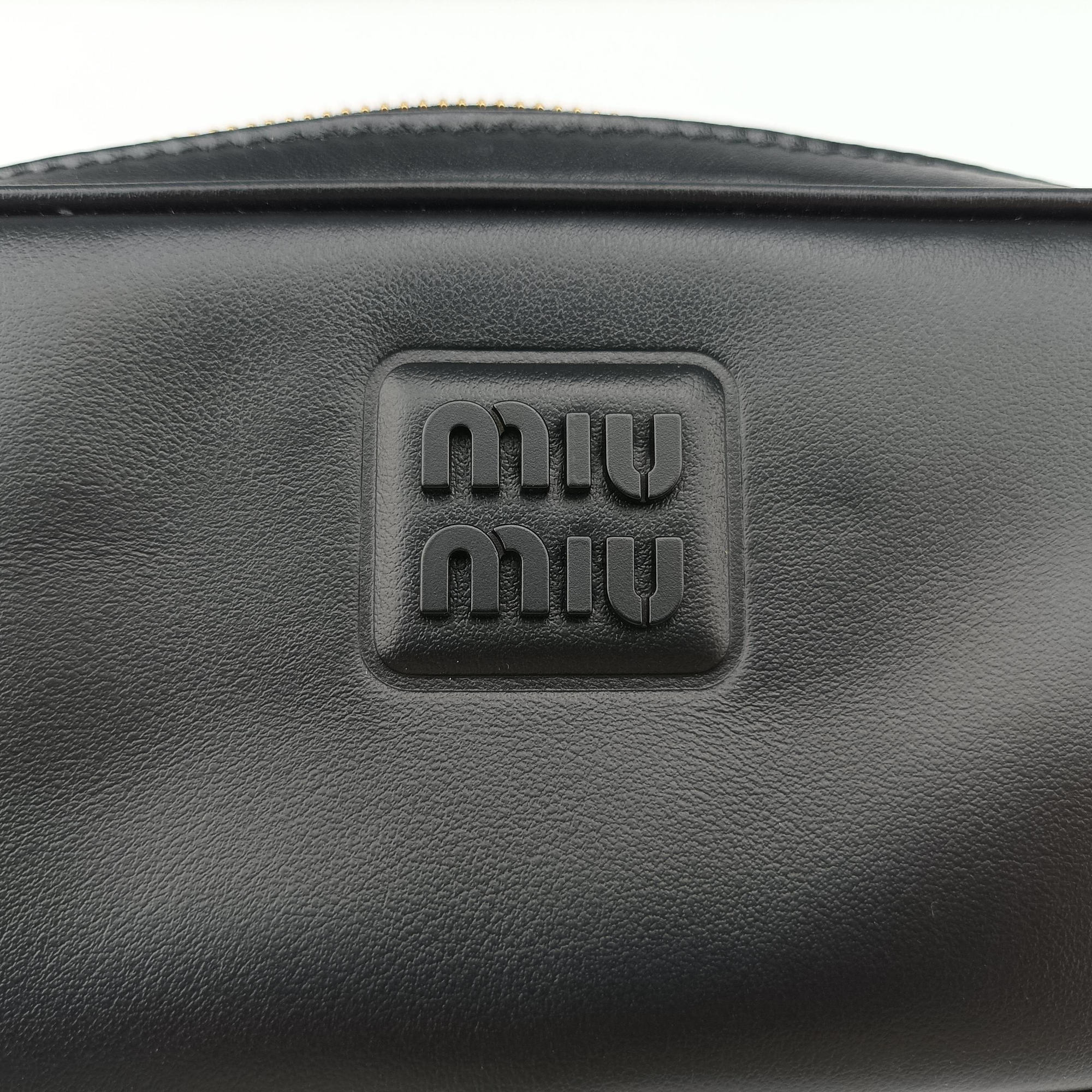 Logo belt Black leather DNP104 80/32ロゴベルト ブラック レザー DNP104 80/32