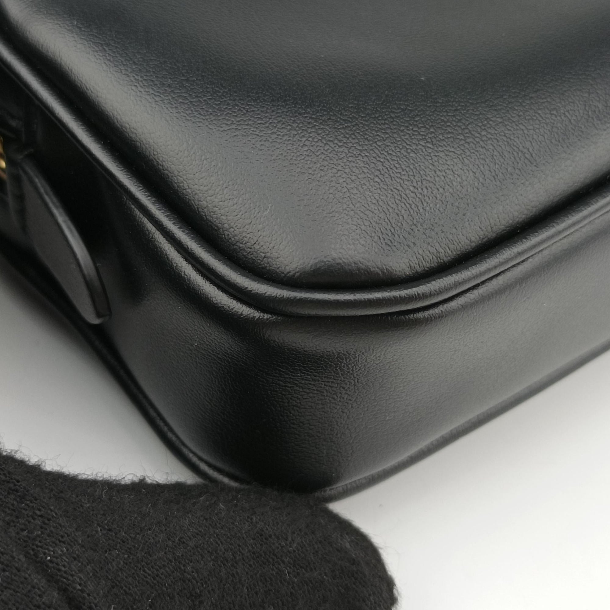 Logo belt Black leather DNP104 80/32ロゴベルト ブラック レザー DNP104 80/32