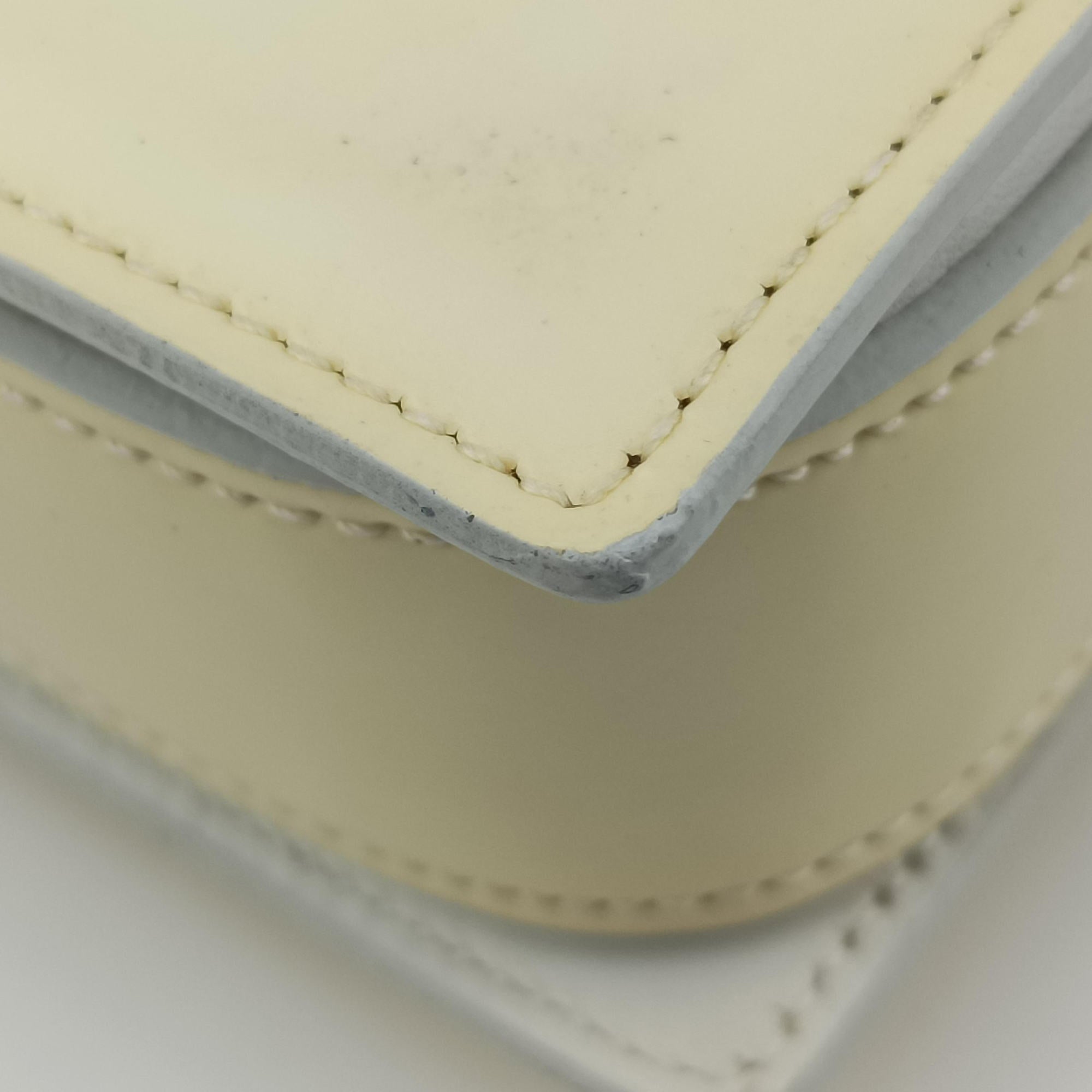 Lulu Bunny Beige x white Leather 367071 ARS367071.0914ルルバニー ベージュ x ホワイト レザー 367071 ARS367071.0914