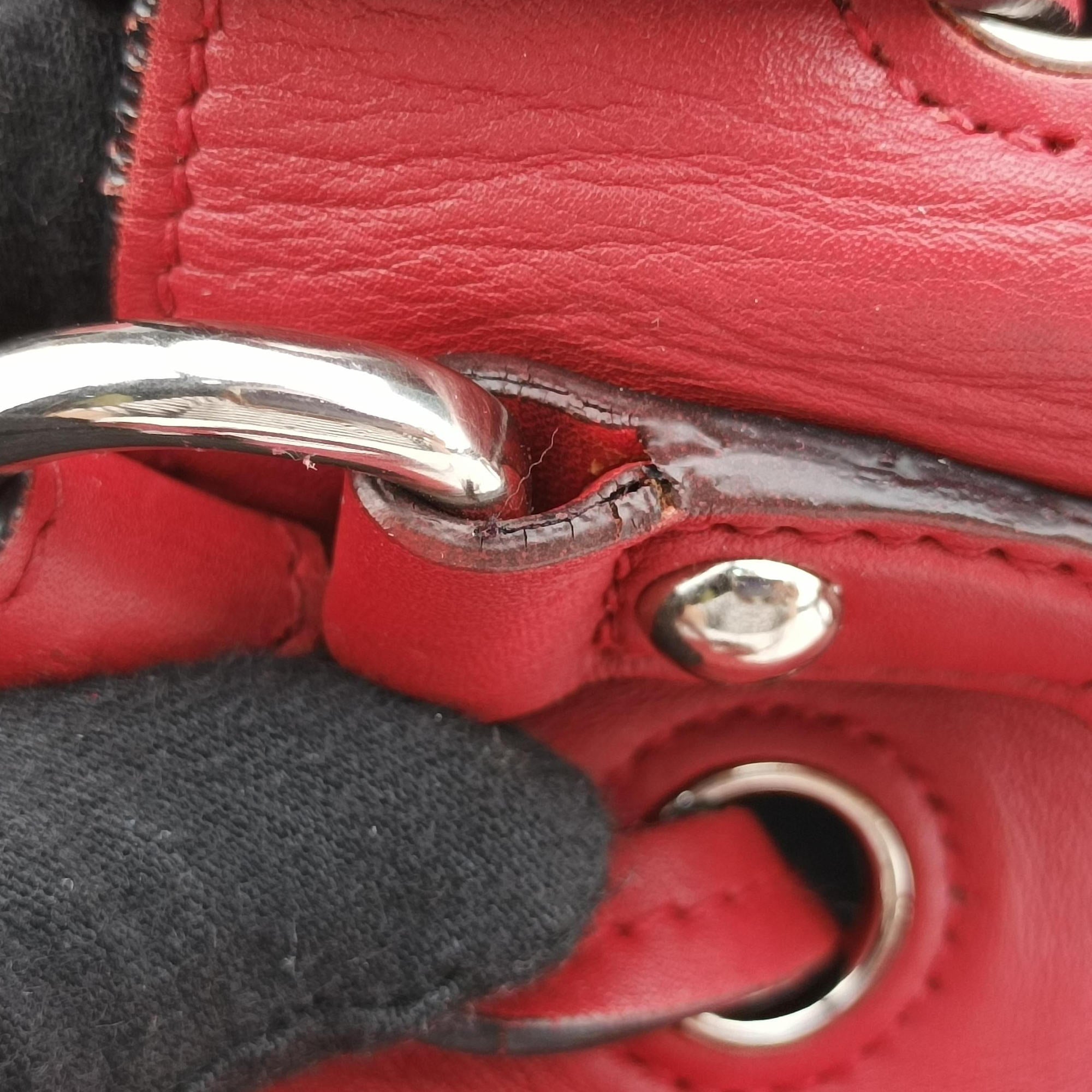 Tassel Drawstring Bucket Red leather BR5069 103タッセル ドローストリング バケツ レッド レザー BR5069 103