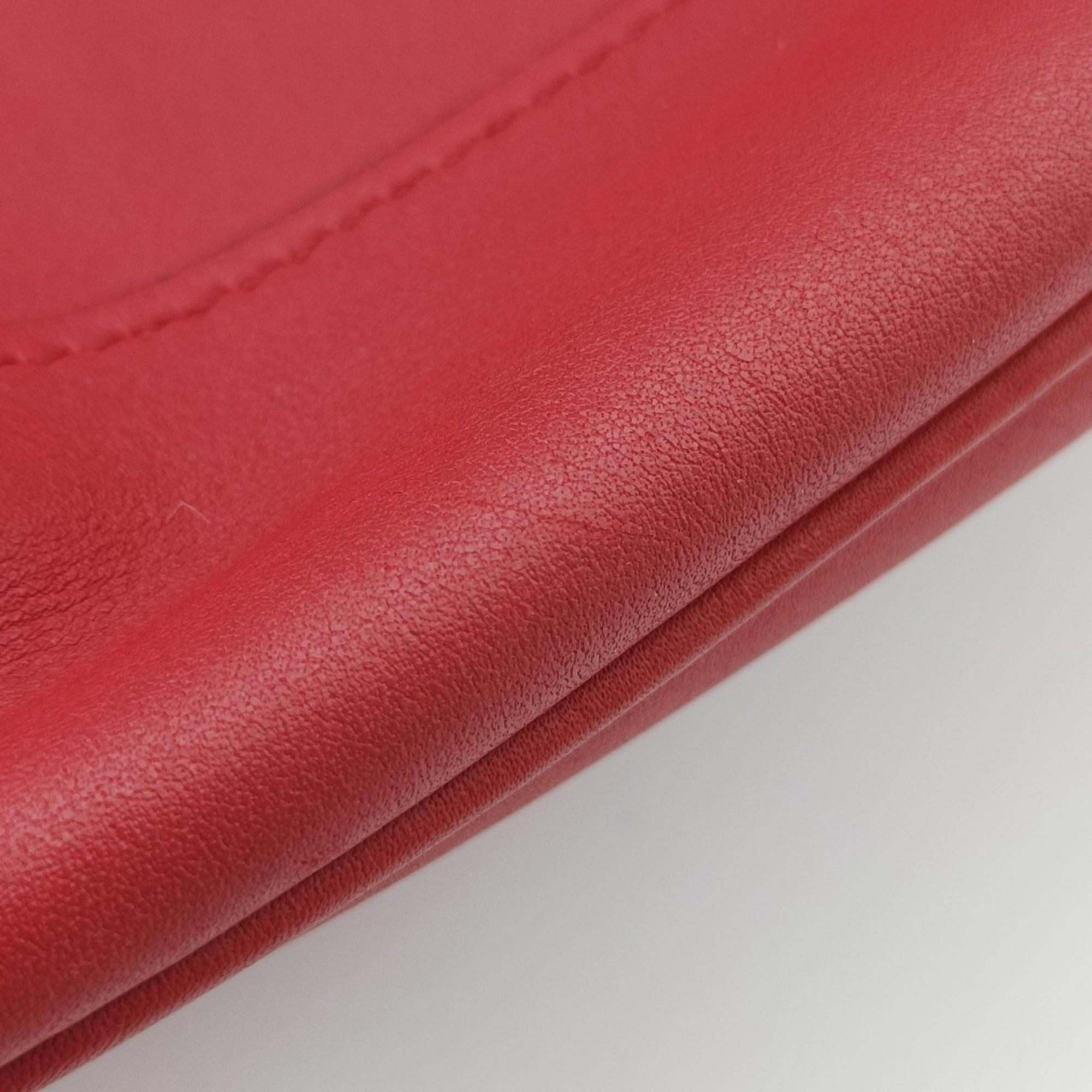 Tassel Drawstring Bucket Red leather BR5069 103タッセル ドローストリング バケツ レッド レザー BR5069 103