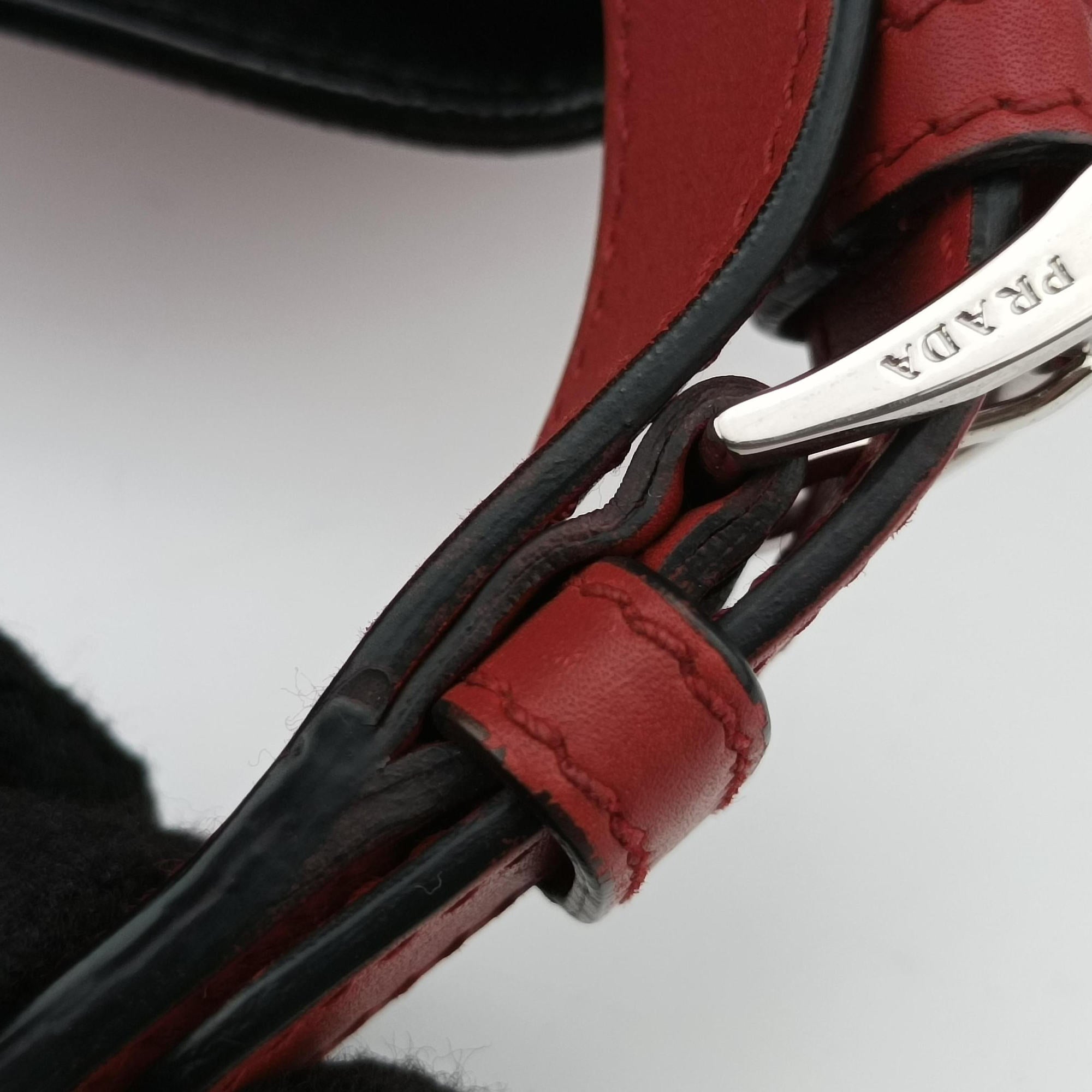Tassel Drawstring Bucket Red leather BR5069 103タッセル ドローストリング バケツ レッド レザー BR5069 103