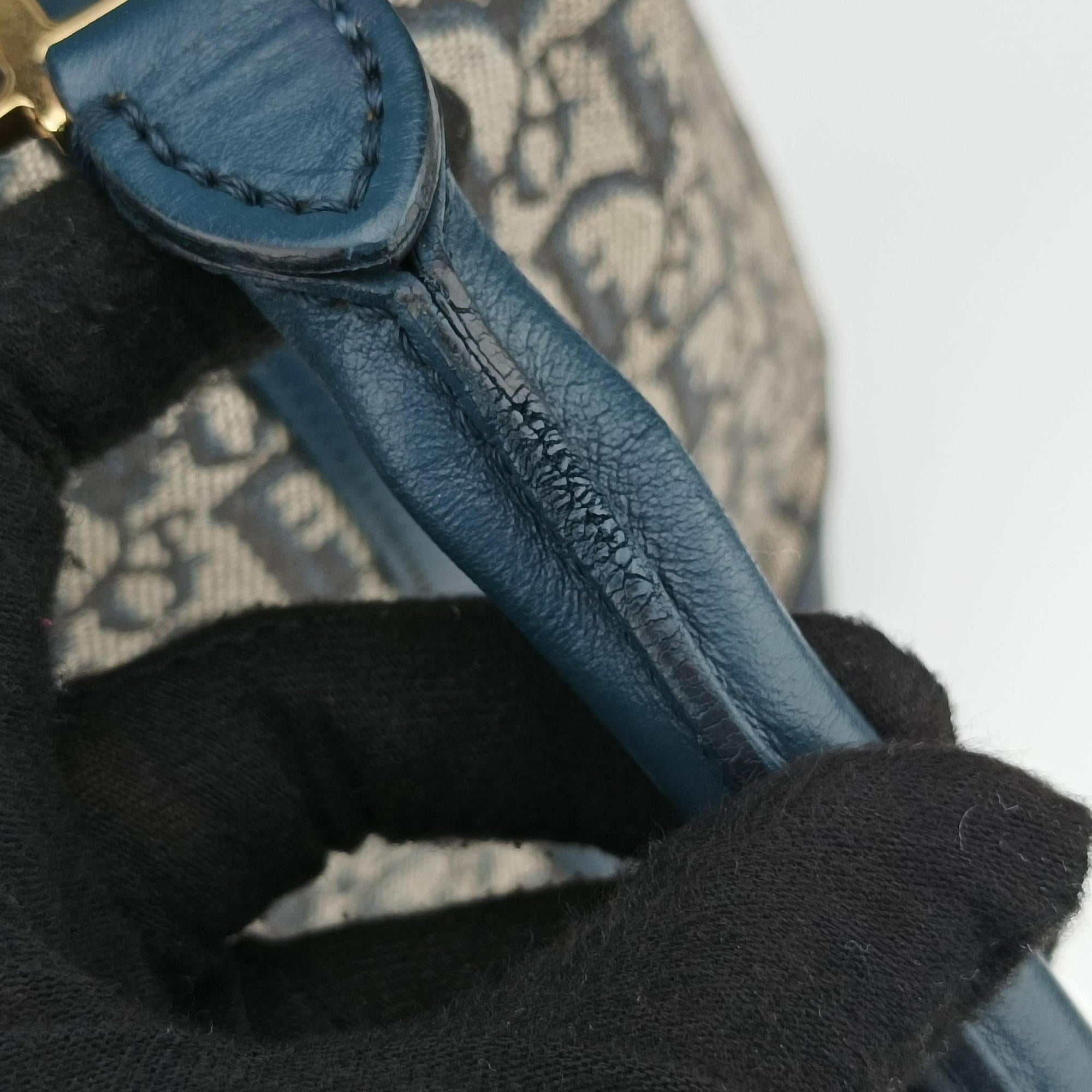 Trotter Tote Navy Jacquard × Leather BO C 0052トロッター トート ネイビー ジャガード×レザー BO C 0052