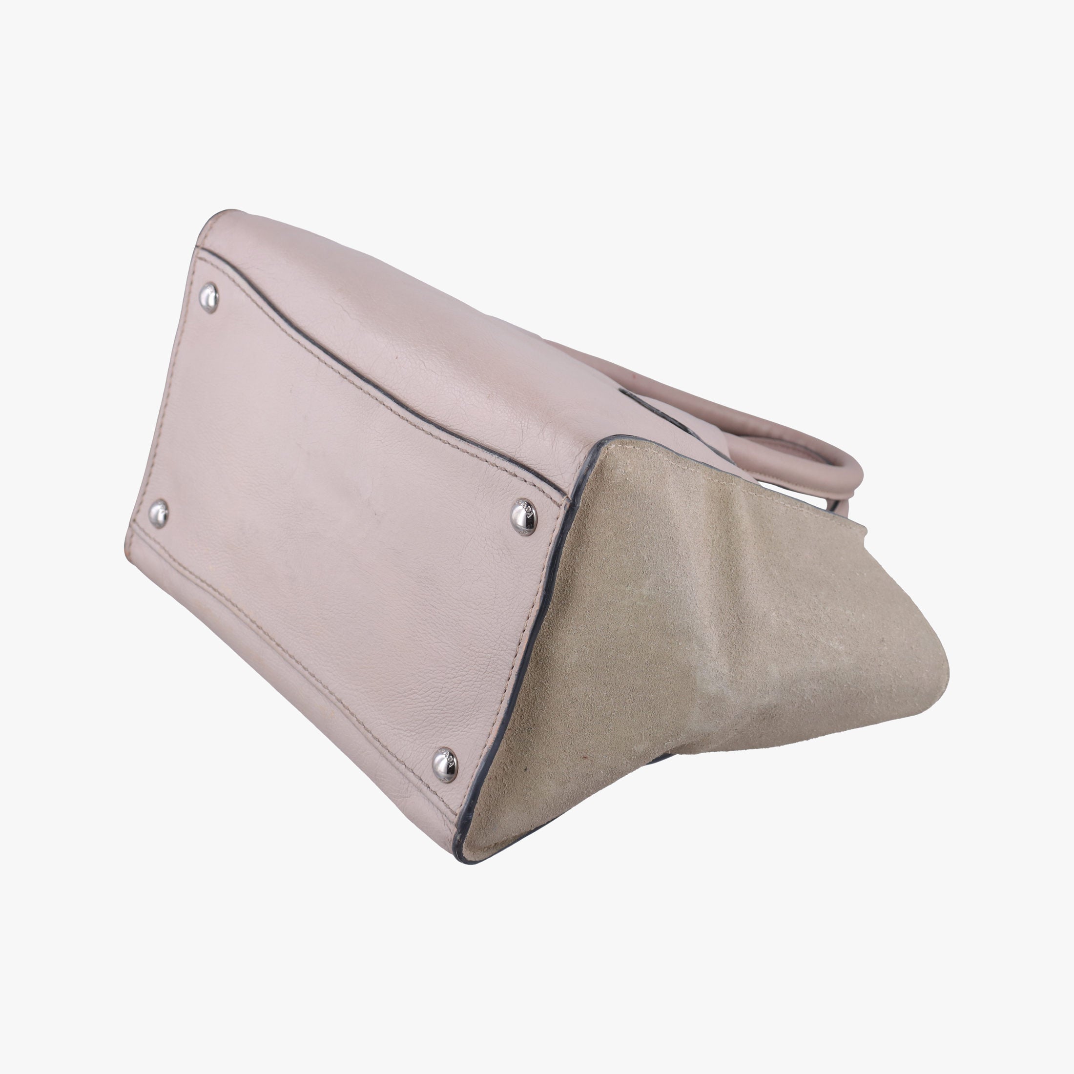 Glace Twin Pocket Tote Beige×Pink Suede × leather B2625M 231グレース ツインポケットトート ベージュ×ピンク スエード×レザー B2625M 231
