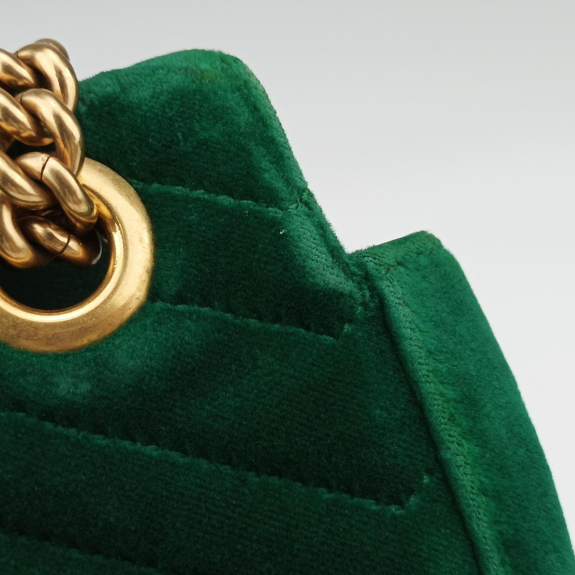 GG Marmont Green velour 443497 H023425375GGマーモント グリーン ベロア 443497 H023425375